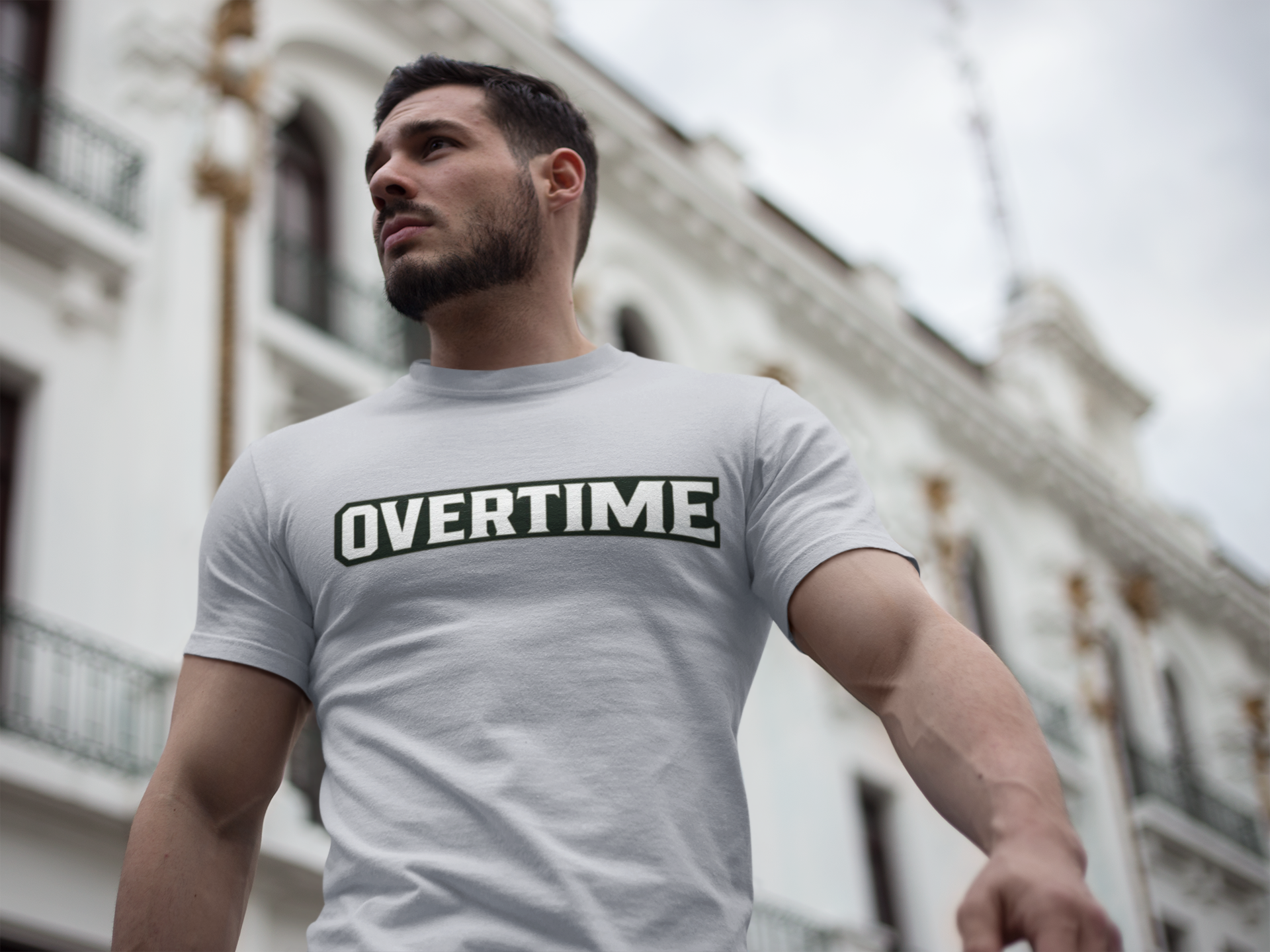 Overtime Tee — Graphic Oversized Men’s T‑Shirt with Bold Front Logo & The Overtime Ox Back Print product thumbnail image Overtime Tee — Graphic Oversized Men’s T‑Shirt with Bold Front Logo & The Overtime Ox Back Print product thumbnail image