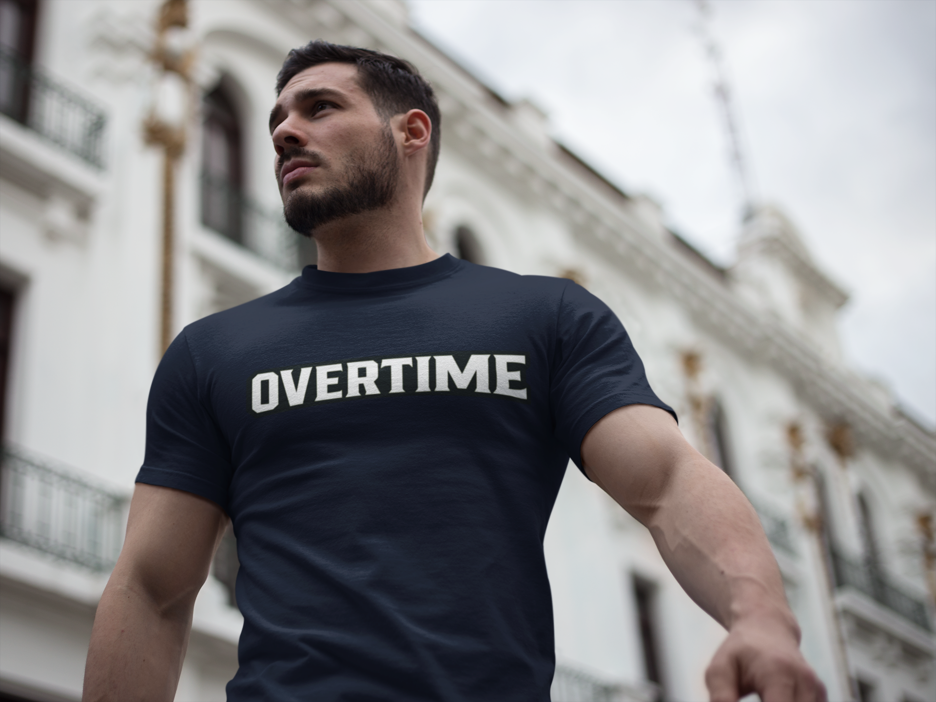 Overtime Tee — Graphic Oversized Men’s T‑Shirt with Bold Front Logo & The Overtime Ox Back Print product thumbnail image Overtime Tee — Graphic Oversized Men’s T‑Shirt with Bold Front Logo & The Overtime Ox Back Print product thumbnail image