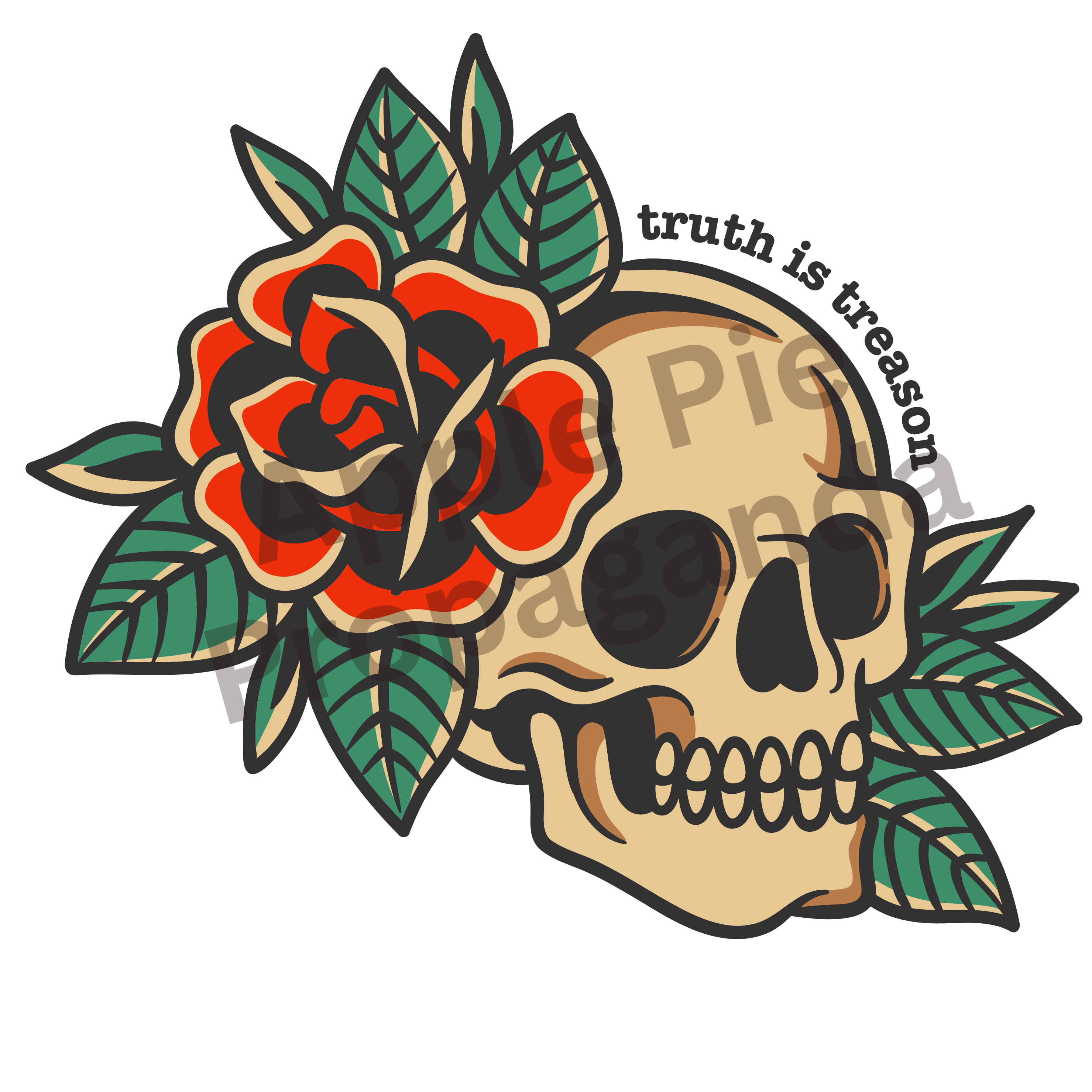Truth is Treason Unisex Tee v1 product thumbnail image