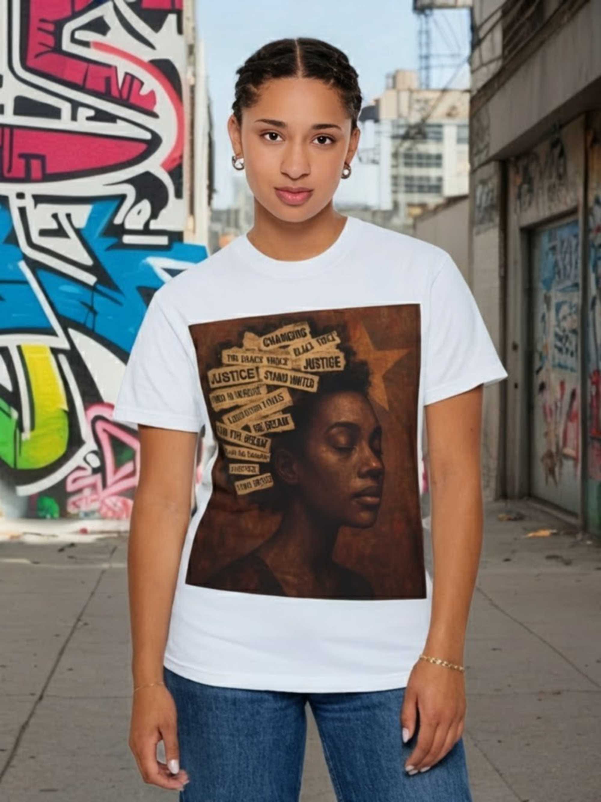 T-Shirt — 'Justice for Black Lives' Portrait Tee T-Shirt — 'Justice for Black Lives' Portrait Tee