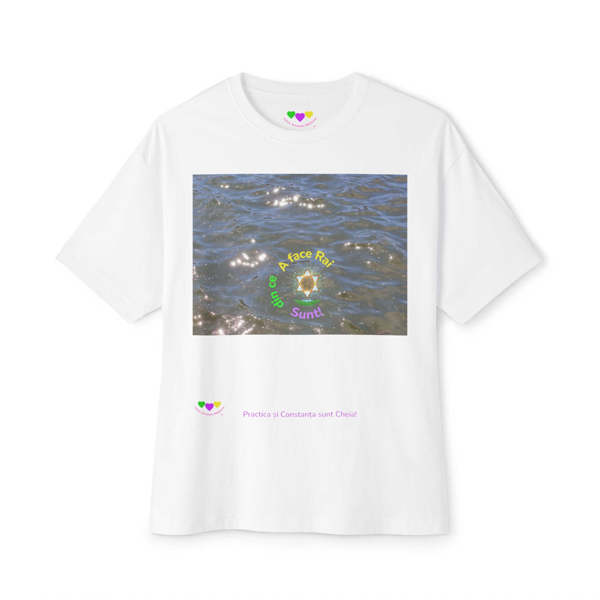 Apă, A face Rai din ce Sunt! - Tricou Spiritual, Bumbac | Unisex product thumbnail image Apă, A face Rai din ce Sunt! - Tricou Spiritual, Bumbac | Unisex product thumbnail image