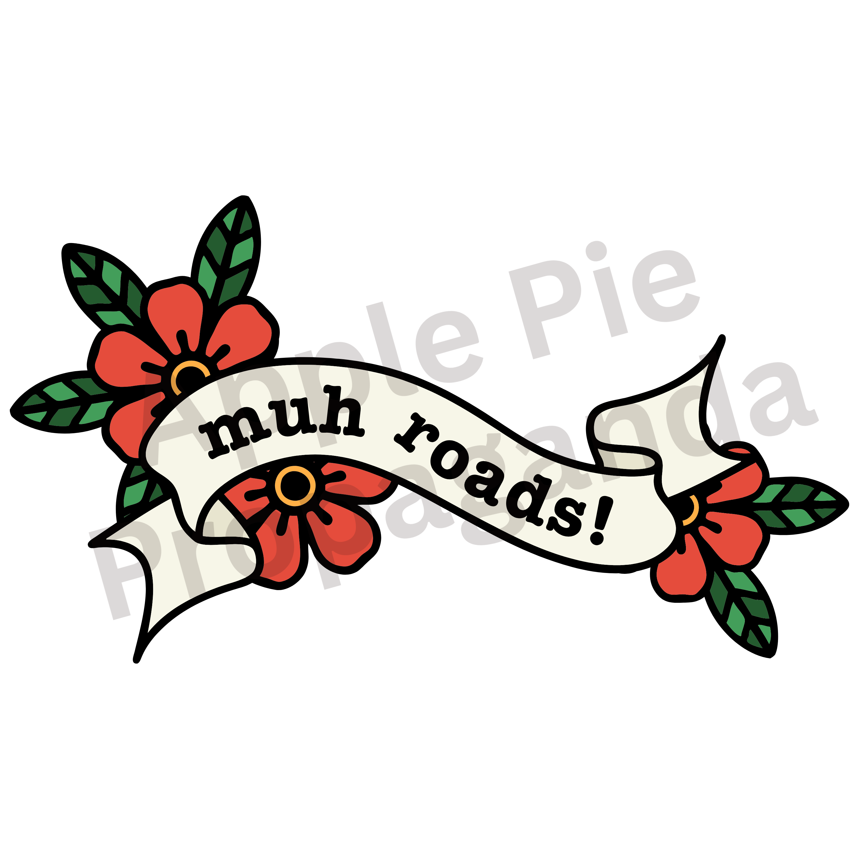 Muh Roads! Unisex Tee v2 product thumbnail image