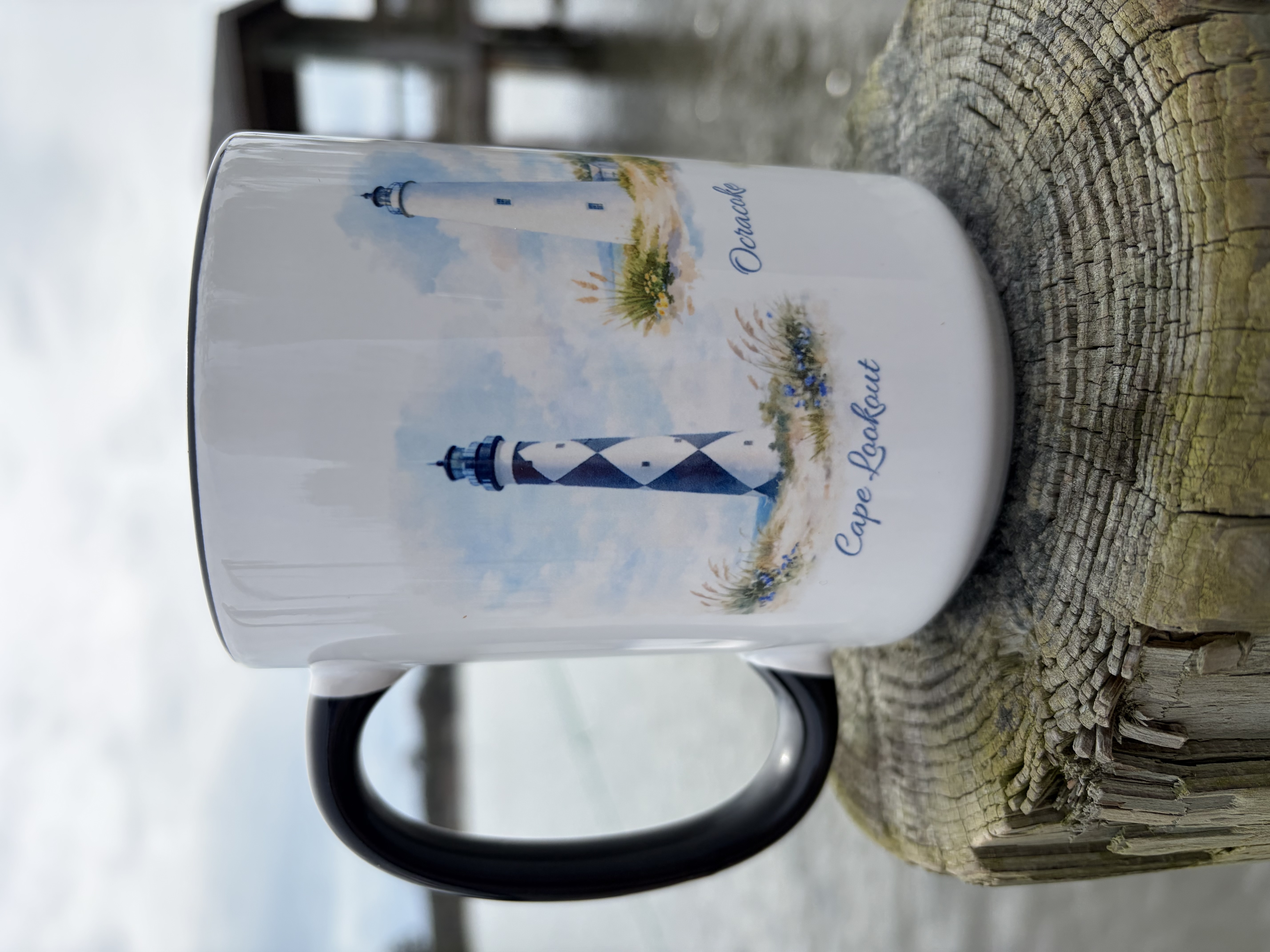Lighthouses of North Carolina Outer Banks Coffee Mug — Cape Lookout to Currituck product thumbnail image