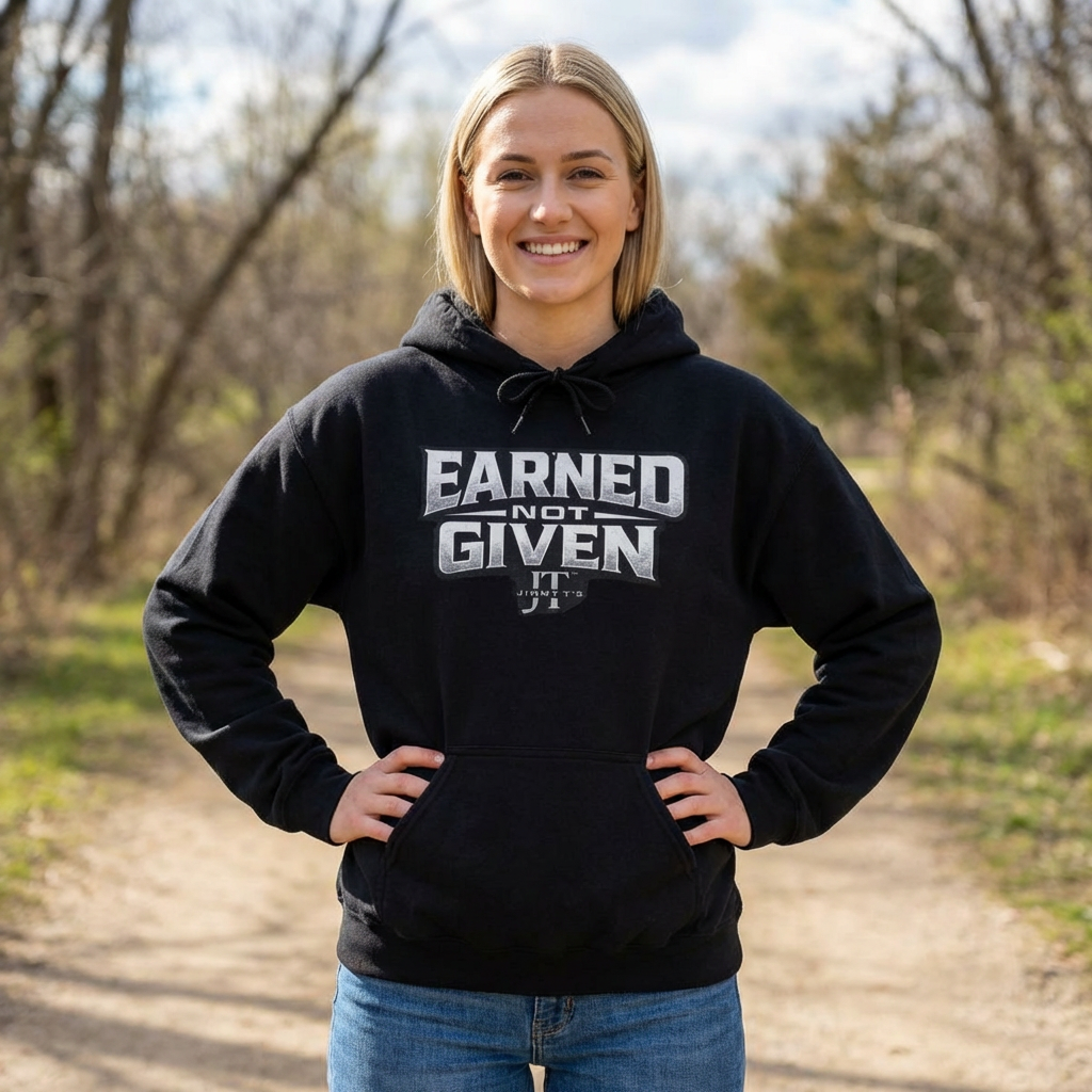 Jimmy T's Apparel Earned Not Given Unisex Heavy Blend™ Hooded Sweatshirt