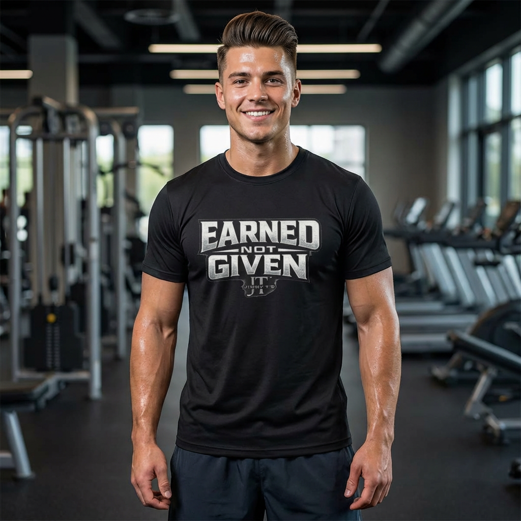 Jimmy T's Apparel Earned Not Given Unisex Moisture Wicking Tee product thumbnail image Jimmy T's Apparel Earned Not Given Unisex Moisture Wicking Tee product thumbnail image