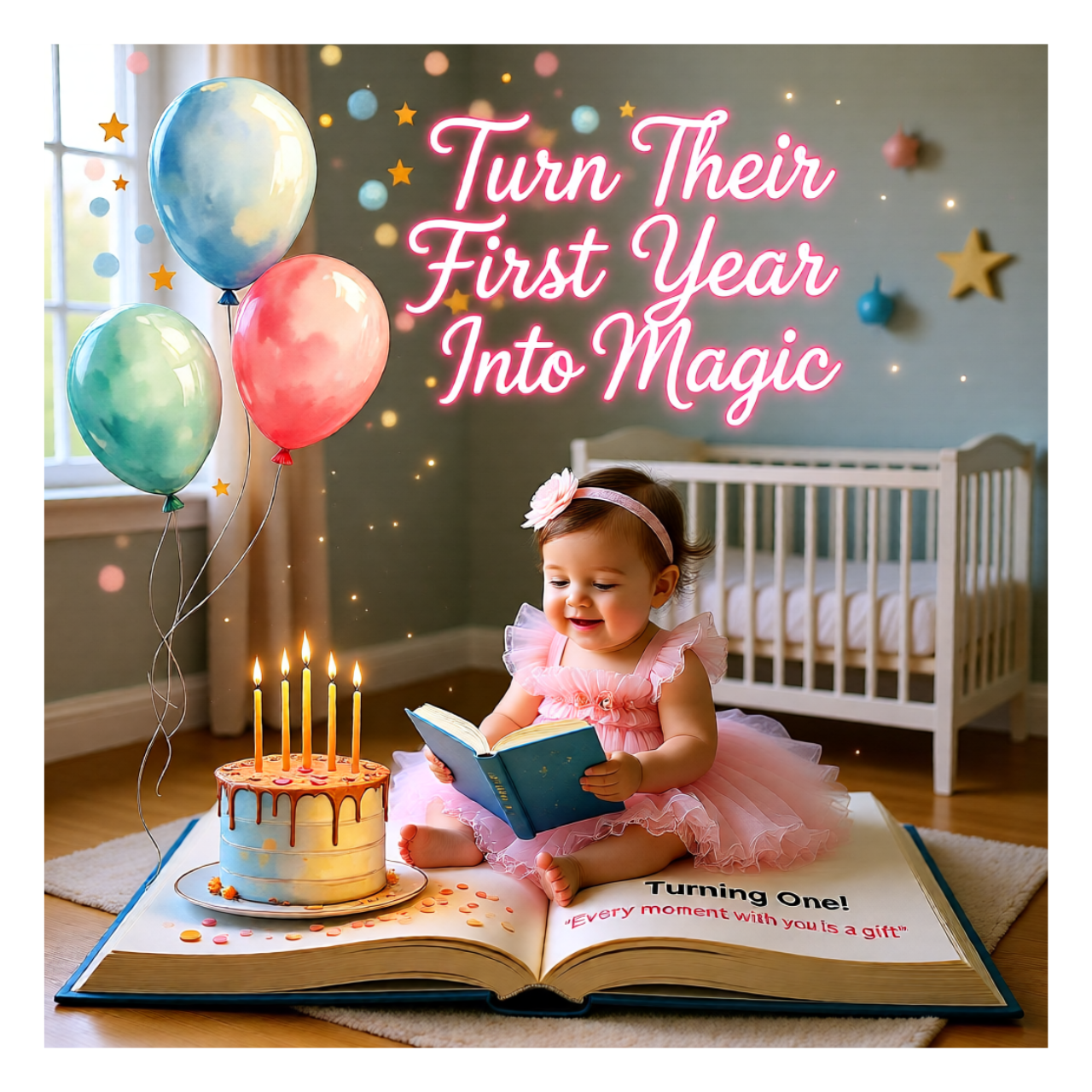 My First Birthday Personalized Hardcover Photobook - 8x8 Baby Keepsake Gift product thumbnail image My First Birthday Personalized Hardcover Photobook - 8x8 Baby Keepsake Gift product thumbnail image
