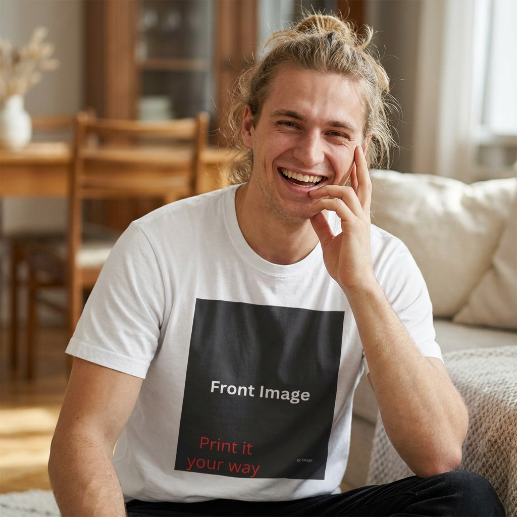 Custom Front &amp; Back Print T-Shirt — "Print it your way" Design