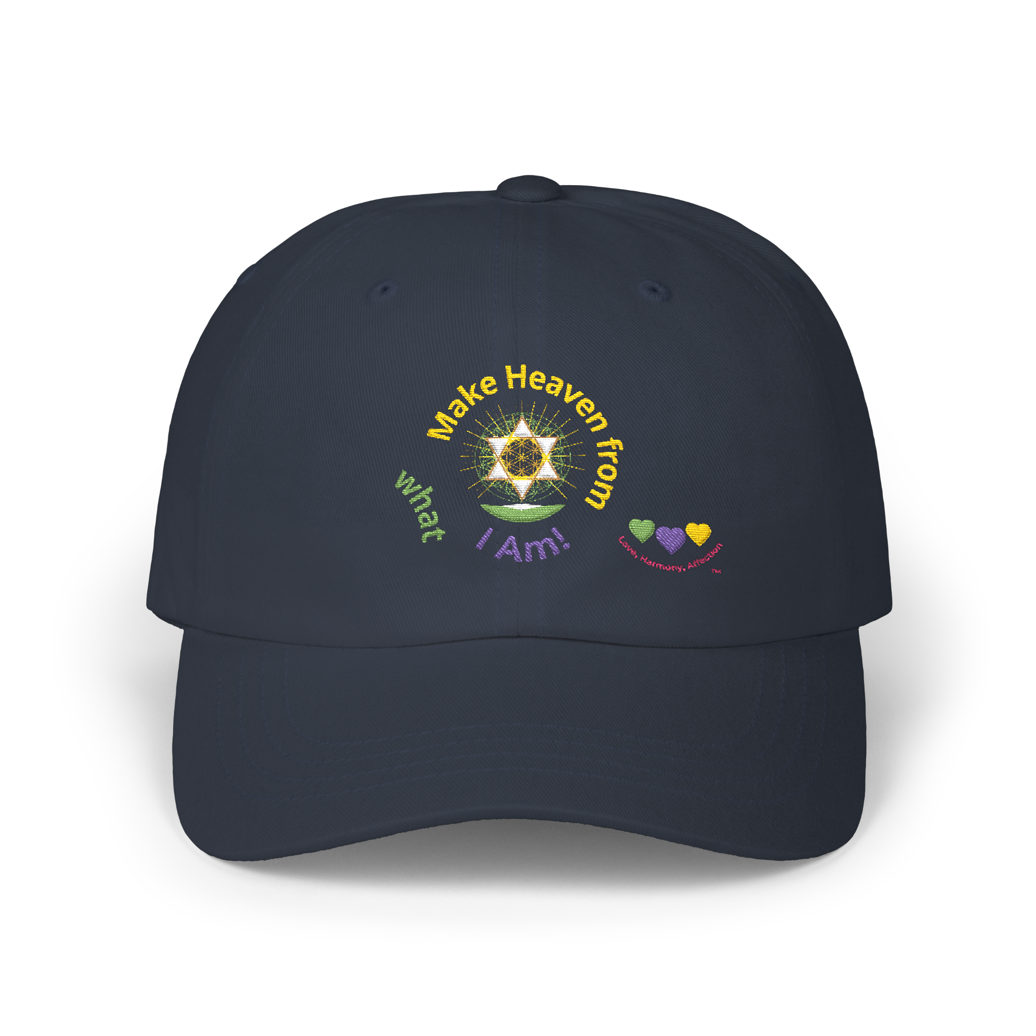 Blue-LHA 2, Embroidered Cap - "Make Heaven form what I Am!" Edition | Baseball, Spiritual, Eveyday Hat - One Size product thumbnail image