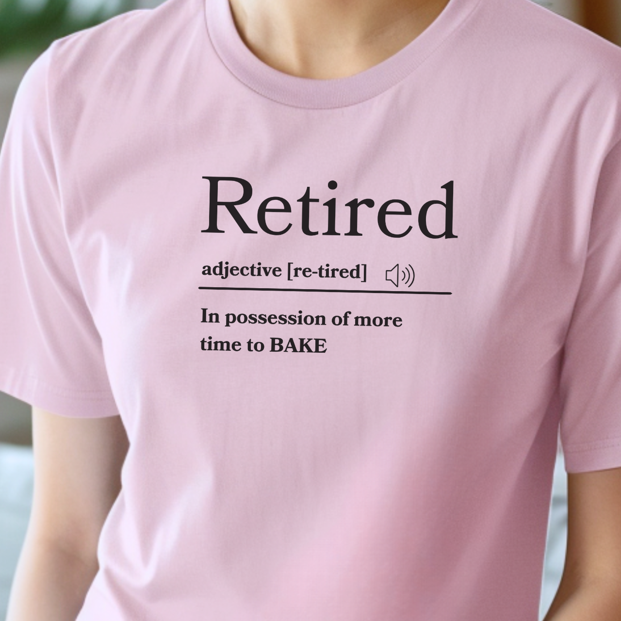 Retired Definition T-Shirt - More time to bake, Funny, Retirement Gift, Retirement Party product thumbnail image