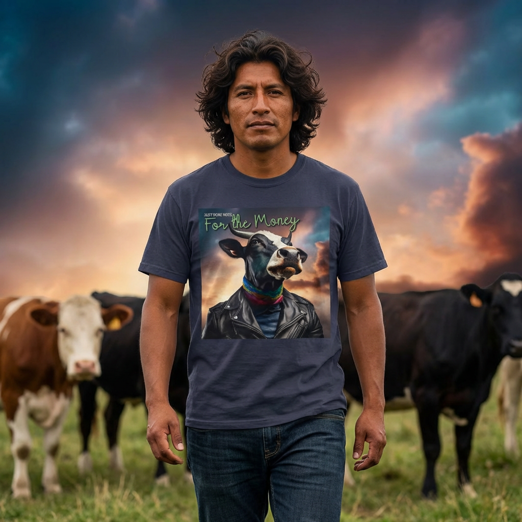JMN Gay Pride Cow Tee product thumbnail image