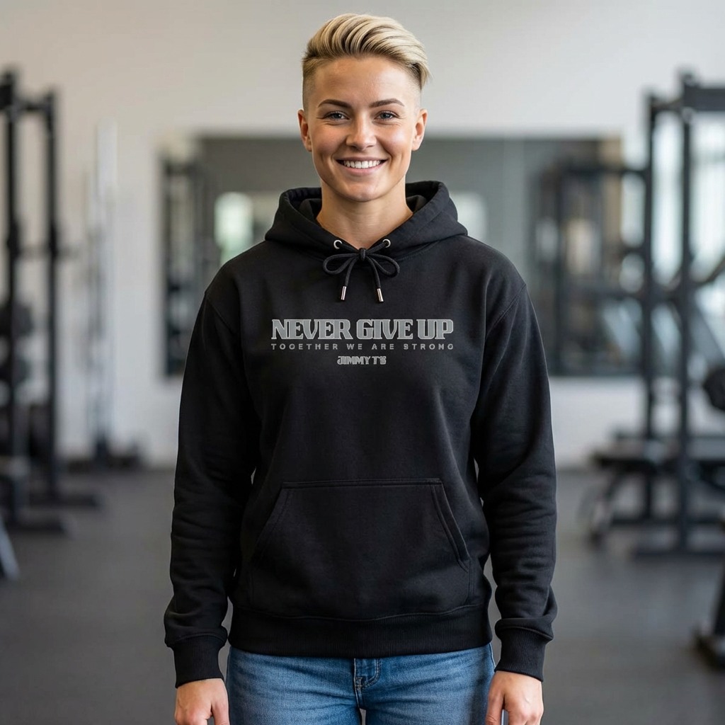 Jimmy T's Apparel Never Give Up Unisex Heavy Blend™ Hooded Sweatshirt