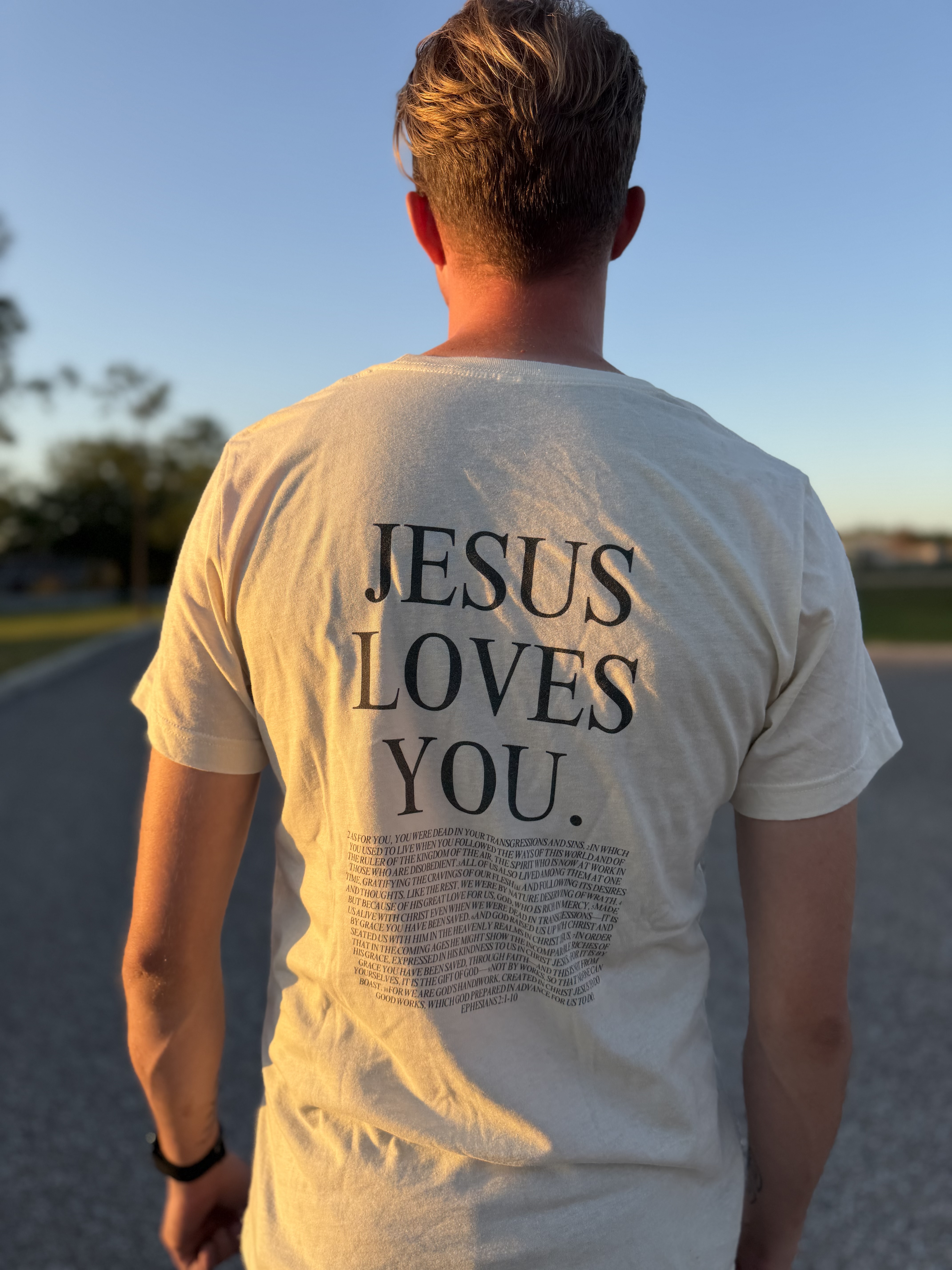 “Jesus Loves You” T-Shirt product thumbnail image “Jesus Loves You” T-Shirt product thumbnail image