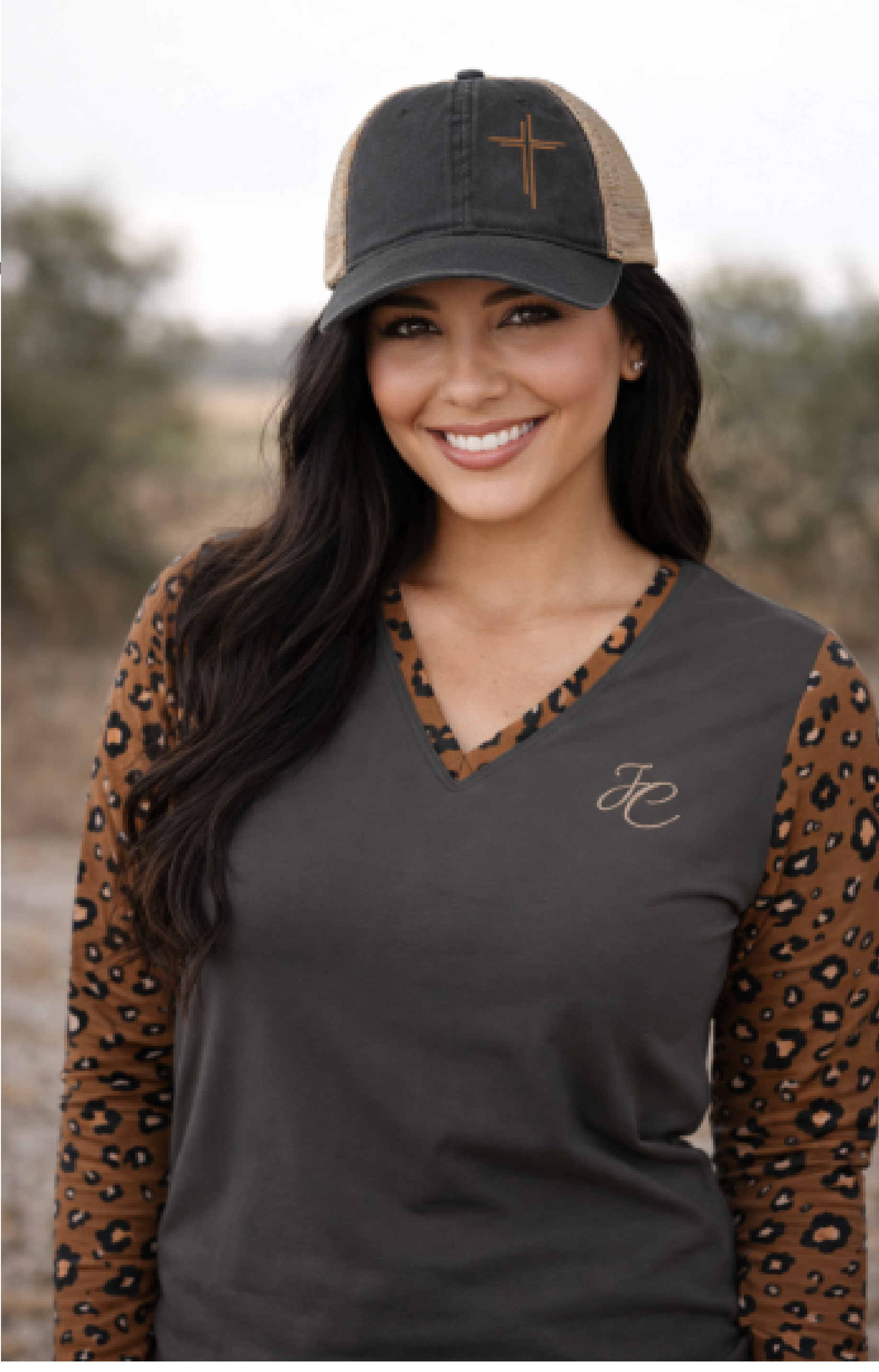 Women's Washed Mesh-Back Cap - Leopard, Long Horn, Blue & Pink Floral, Fawn patterns product thumbnail image Women's Washed Mesh-Back Cap - Leopard, Long Horn, Blue & Pink Floral, Fawn patterns product thumbnail image