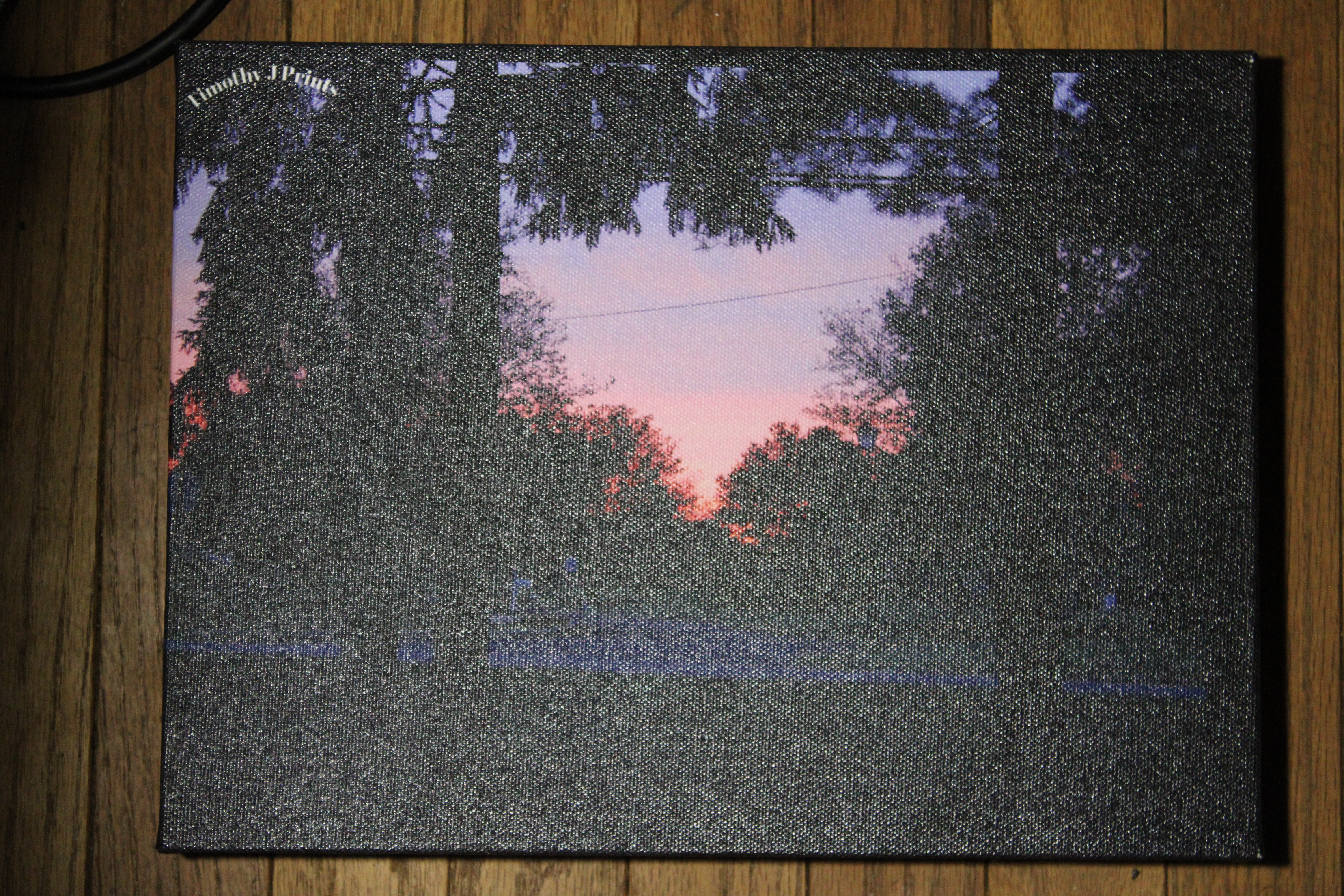  "Twilight over the Trees Canvas Wall Art"
