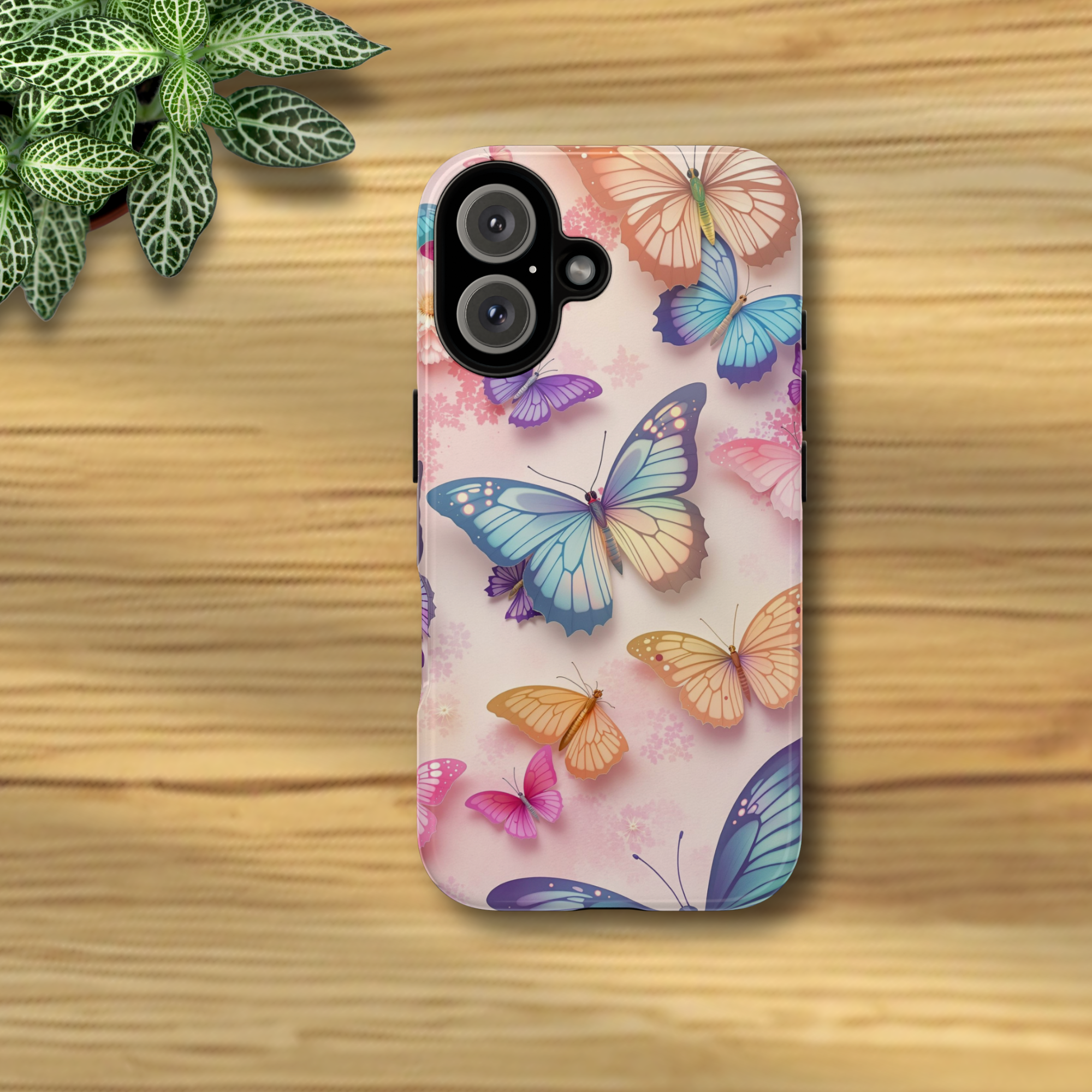 Butterfly Dream Phone Case – Pastel Colorful Protective Tough Case product thumbnail image