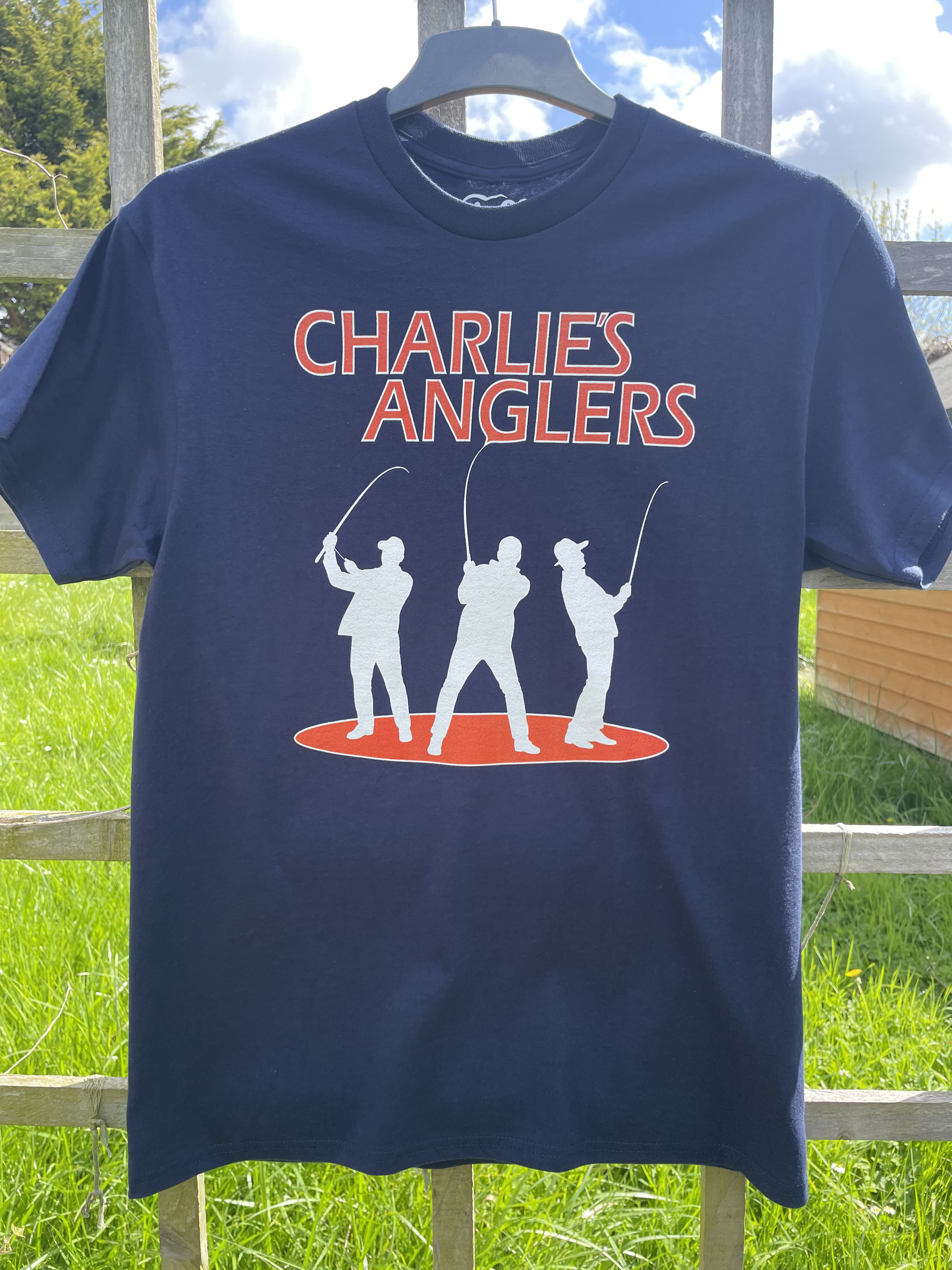 UK Listing: Charlie's Anglers Fishing Tee — Outdoor Angling Shirt  product thumbnail image