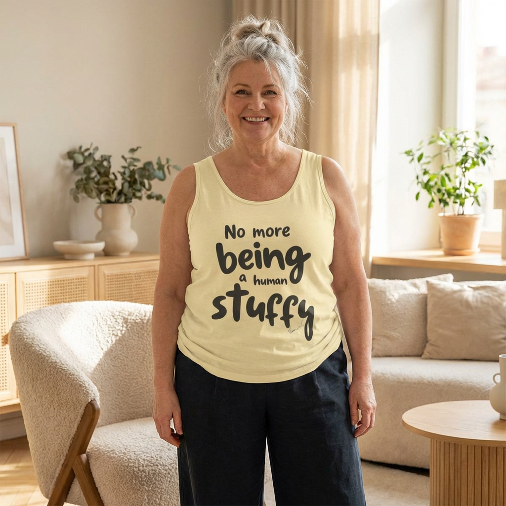 Jackie’s Signature Phrase “No More Being A Human Stuffy” Retro T-Shirt 