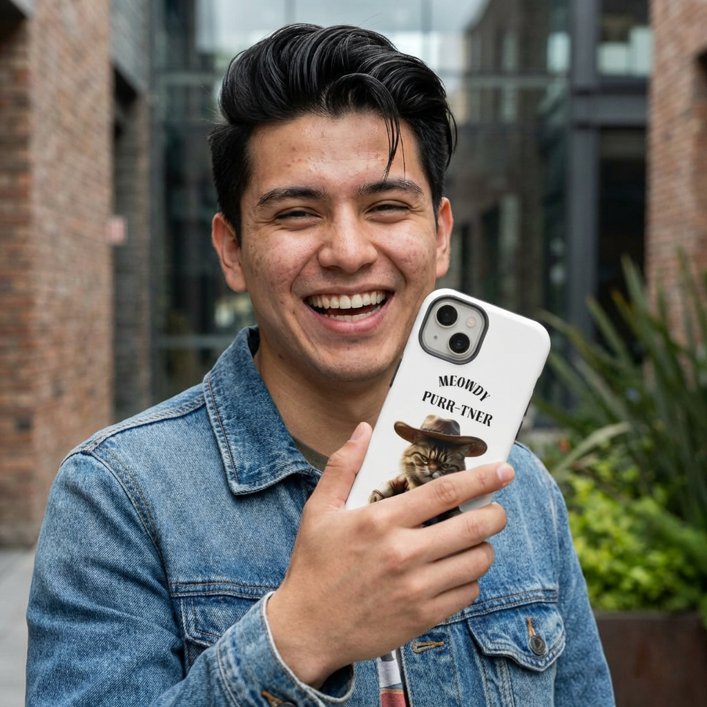 Funny Cat Phone Case, Gift for Feline Lovers, Pet Owner Accessories, Animal Lover, Quirky Cellphone Cover, Durable, Unique product thumbnail image Funny Cat Phone Case, Gift for Feline Lovers, Pet Owner Accessories, Animal Lover, Quirky Cellphone Cover, Durable, Unique product thumbnail image