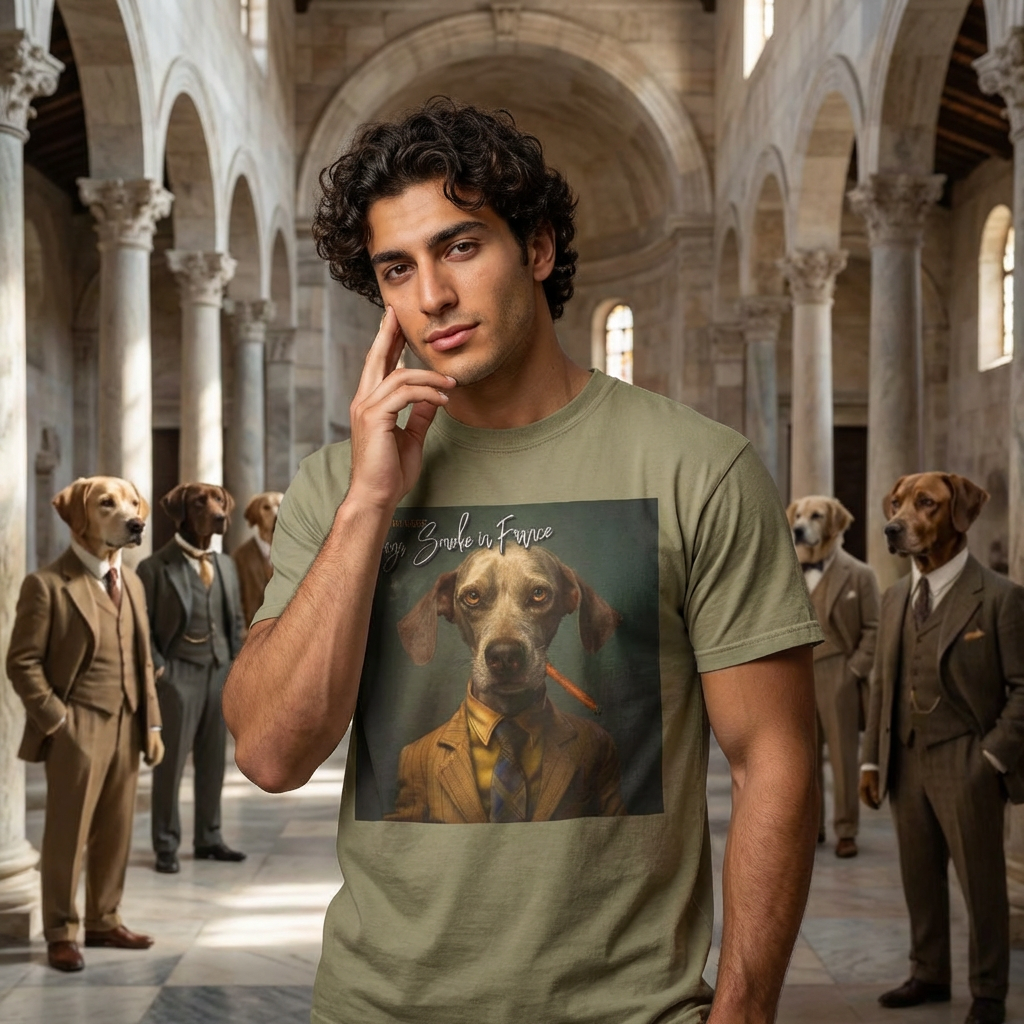JMN "Dogs Smoke in France" Tee product thumbnail image JMN "Dogs Smoke in France" Tee product thumbnail image