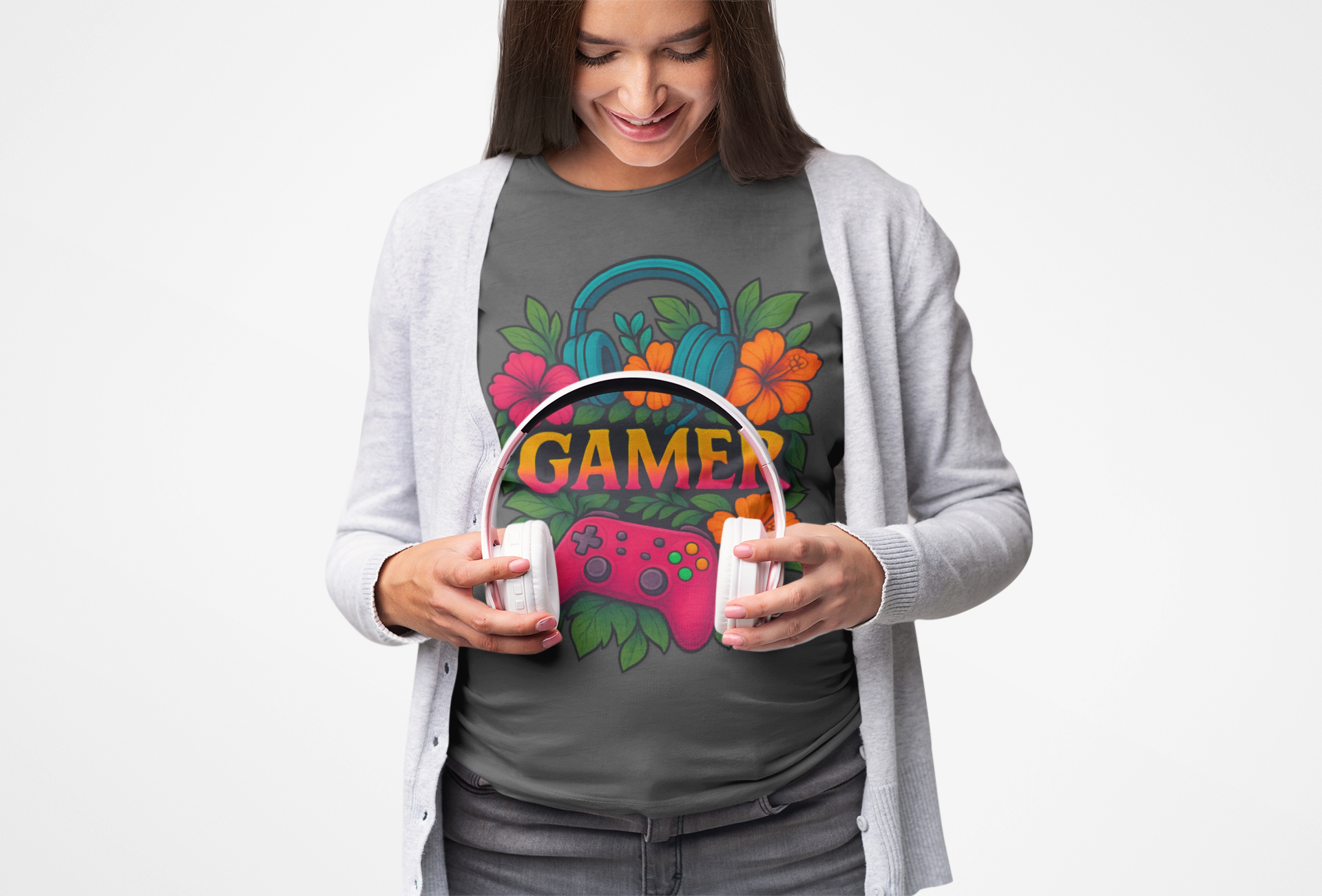 Gamer Unisex Heavy Cotton Tee, Gaming Shirt, Gamer Gift product thumbnail image