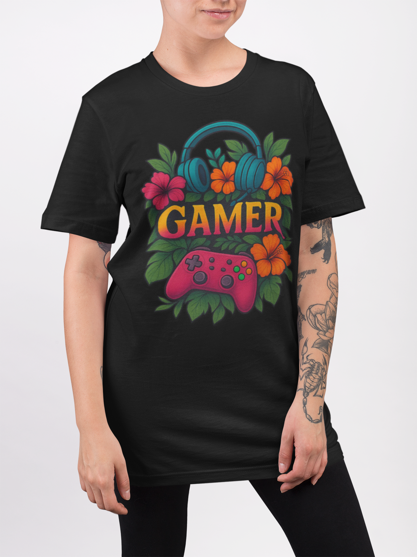 Gamer Unisex Heavy Cotton Tee, Gaming Shirt, Gamer Gift product thumbnail image