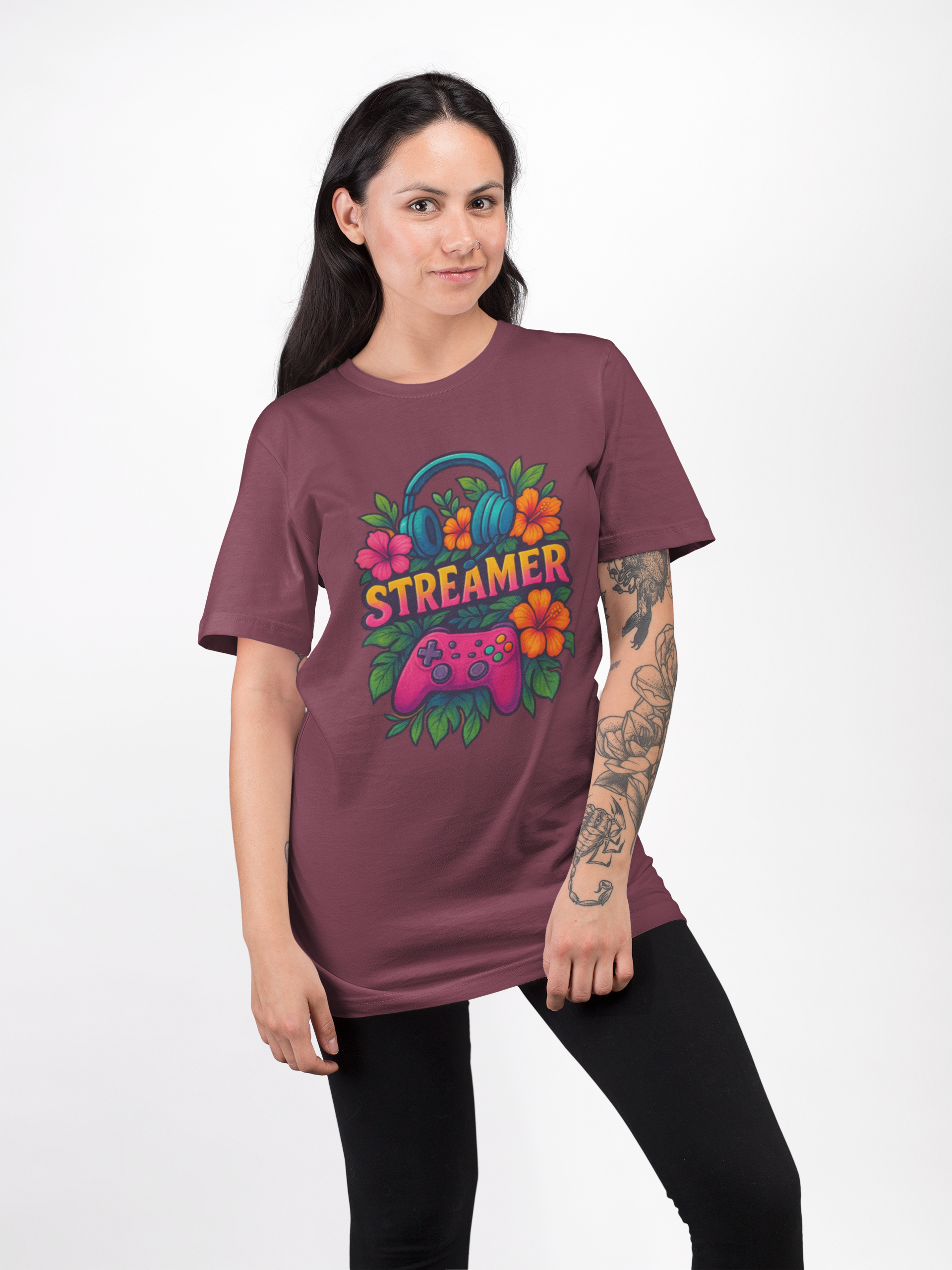 Gamer's Tee - Fun Unisex Heavy Cotton Tee for Streamers, Video Game Lovers, Casual Wear, Gifts for Gamers, Spring/Summer Fashion product thumbnail image