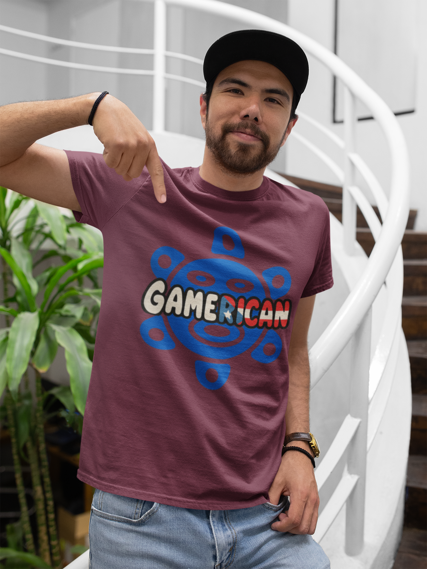 Gamer T-Shirt | Unisex Heavy Cotton Tee , Puertorican Gaming t-shirt product thumbnail image