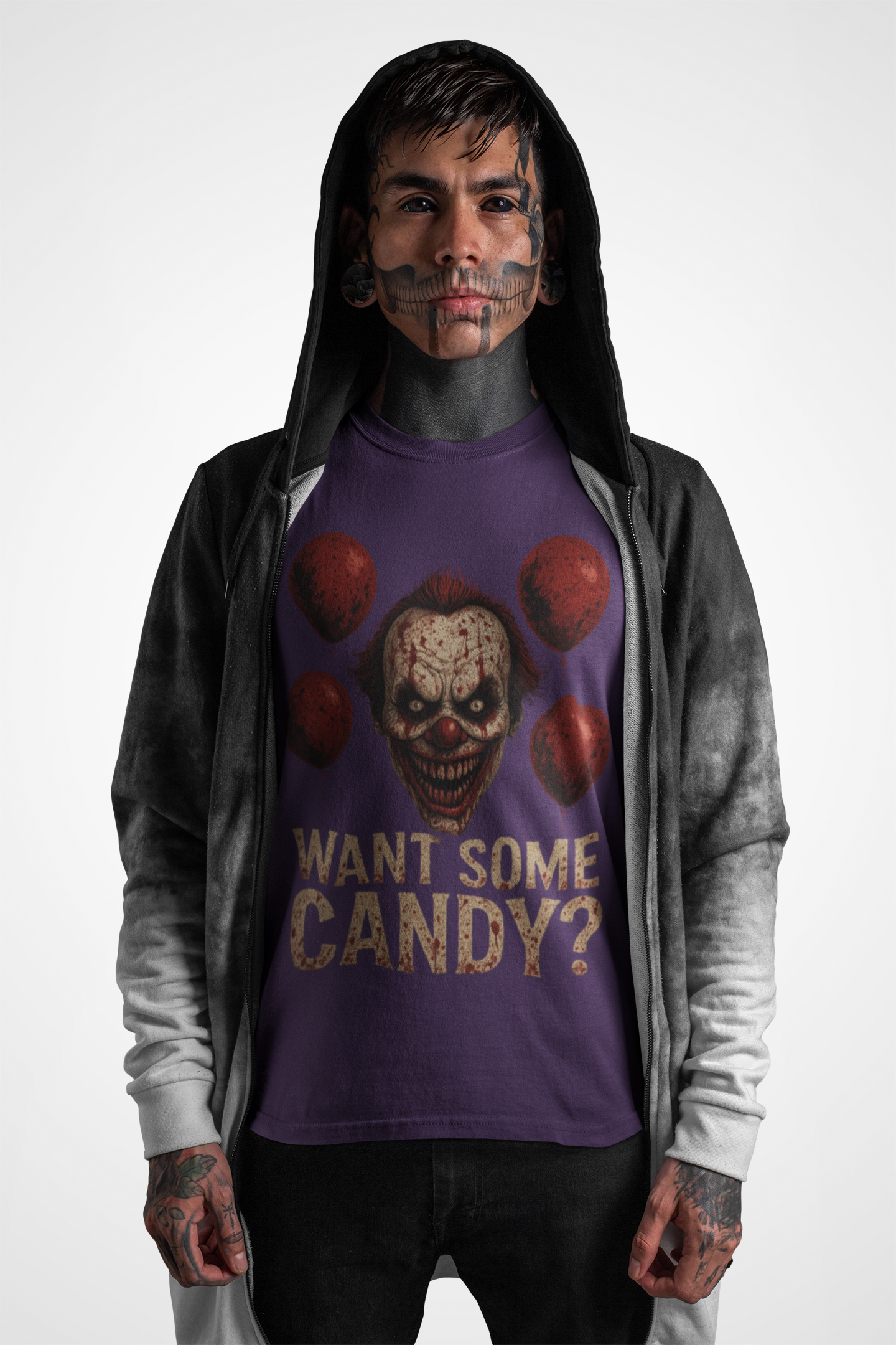 Creepy Clown Halloween Shirt, Scary Horror Clown Graphic Tee, Spooky Unisex Heavy Cotton T-Shirt, Halloween Costume Top product thumbnail image Creepy Clown Halloween Shirt, Scary Horror Clown Graphic Tee, Spooky Unisex Heavy Cotton T-Shirt, Halloween Costume Top product thumbnail image