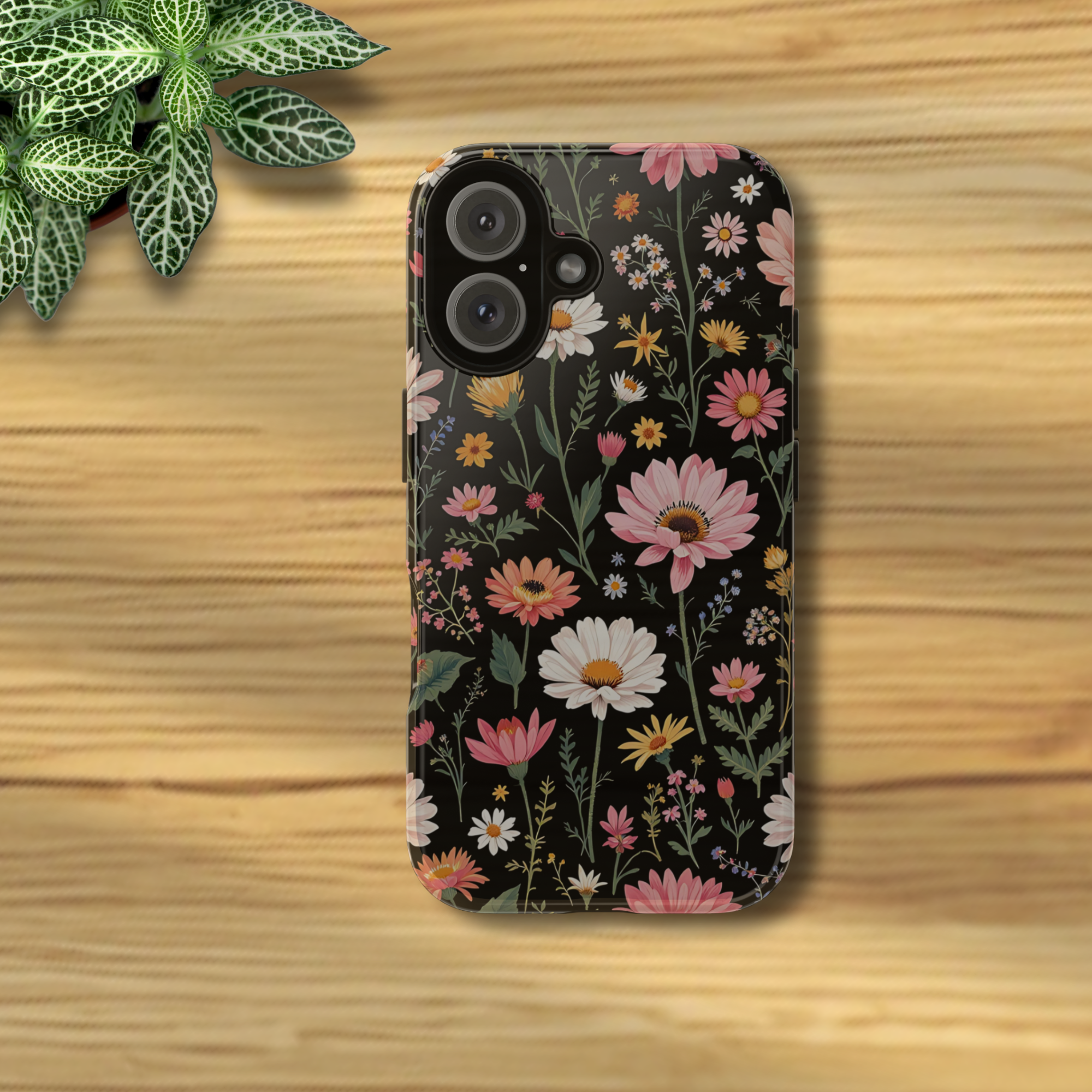 Wildflower Daisy Tough Case – Pink Floral Phone Cover product thumbnail image Wildflower Daisy Tough Case – Pink Floral Phone Cover product thumbnail image