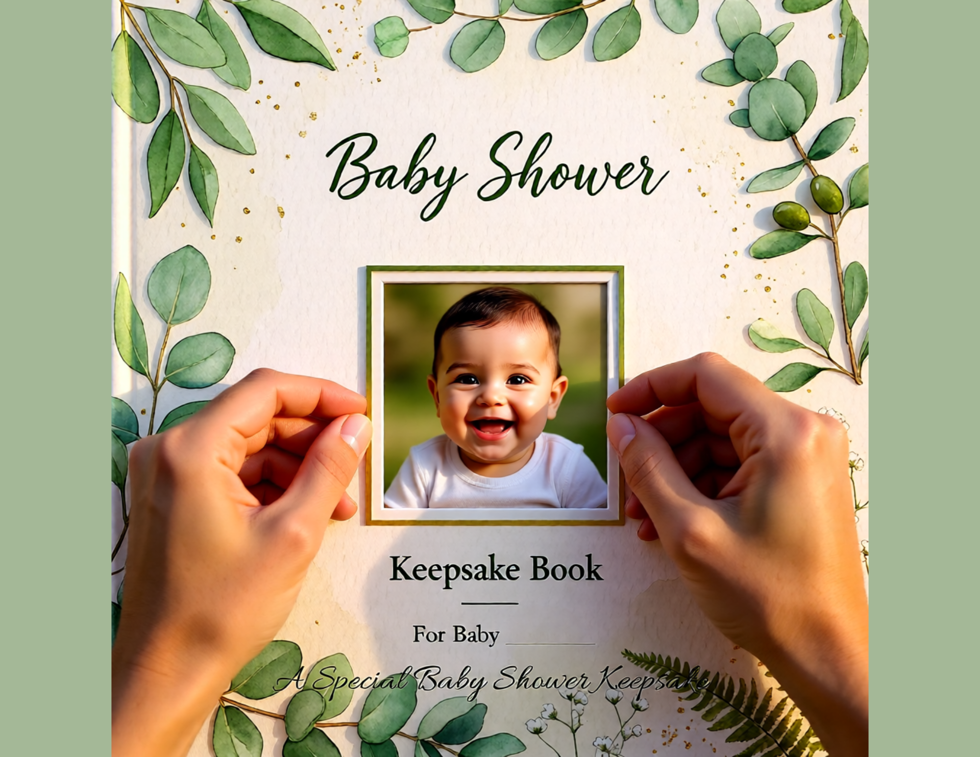 Unique Keepsake Photo Book for Baby Showers | 8x8 Hardcover, 24 Pages to Personalize | Fill &amp; Personalize | Perfect Gift for Moms and Kids
