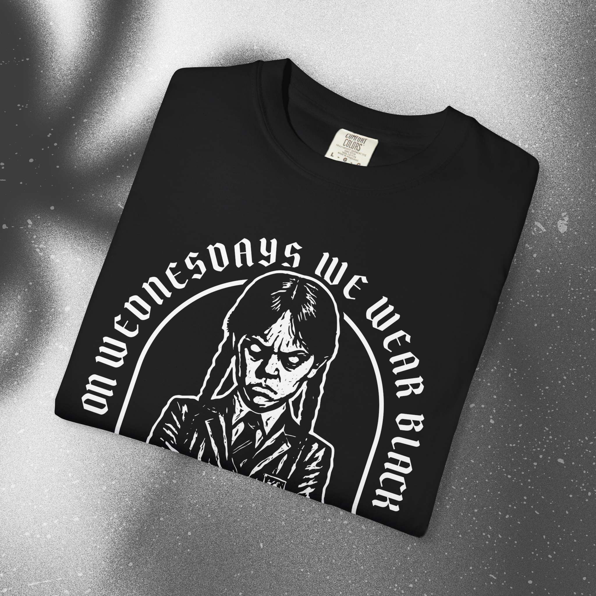 On Wednesdays We Wear Black tee product thumbnail image