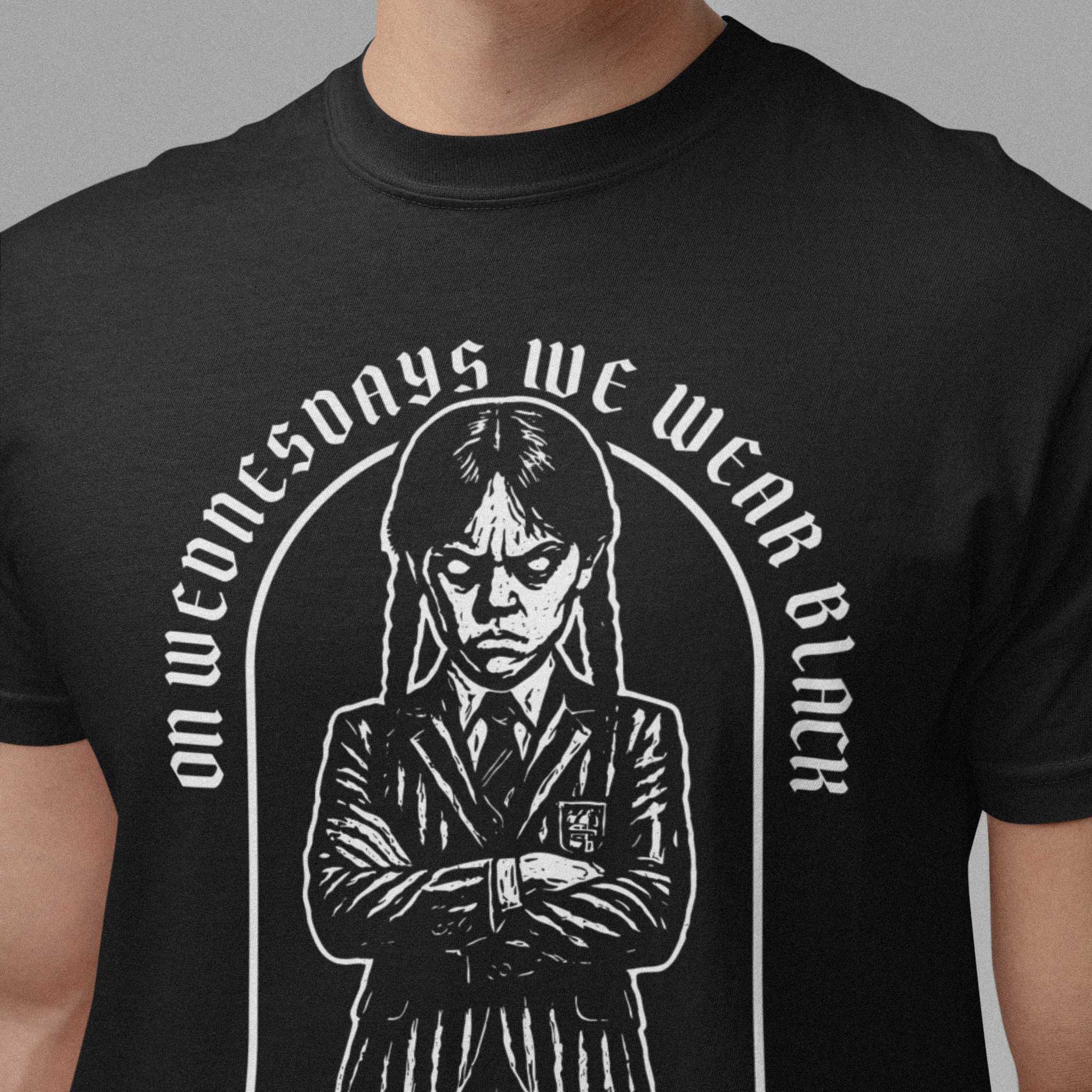On Wednesdays We Wear Black tee product thumbnail image