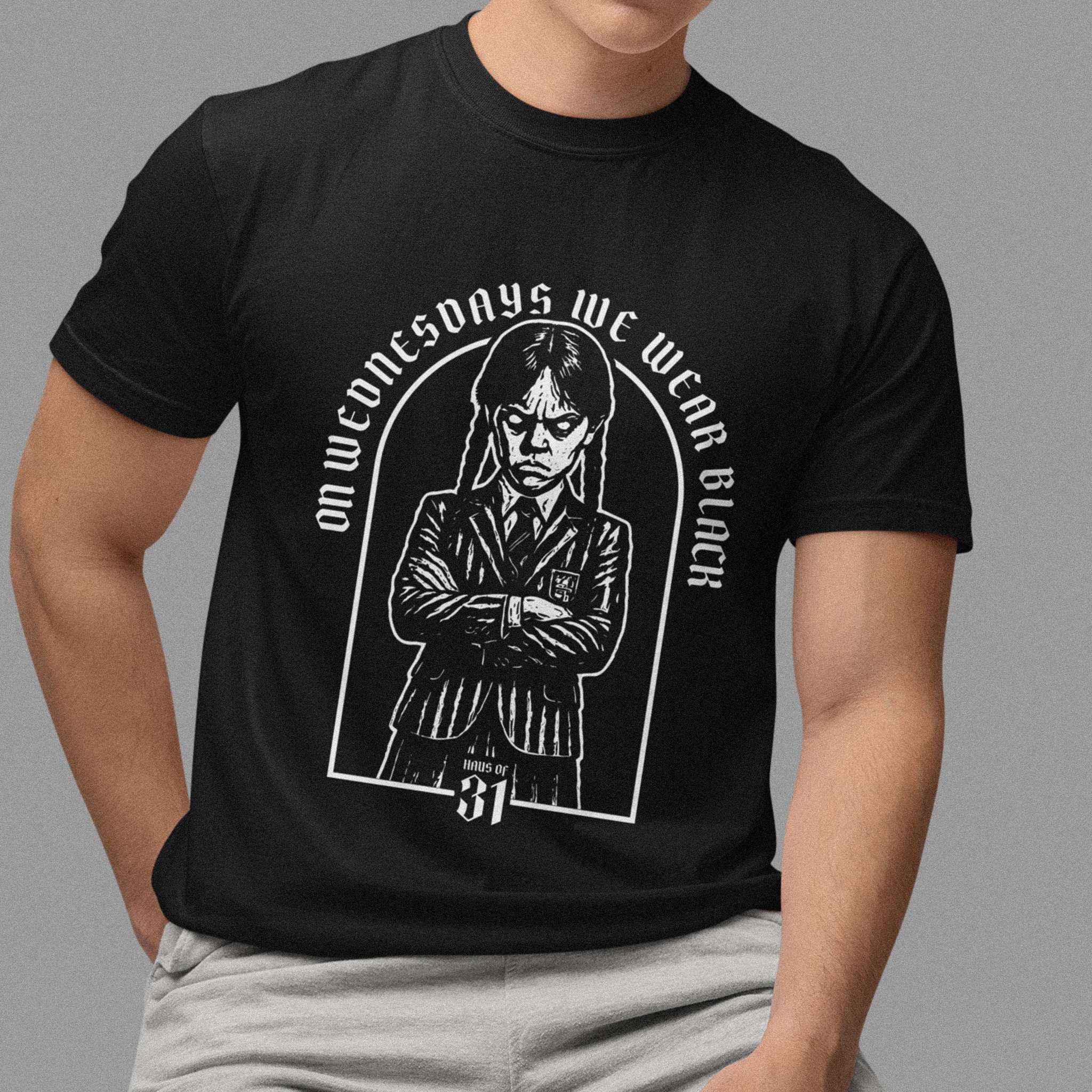 On Wednesdays We Wear Black tee product thumbnail image