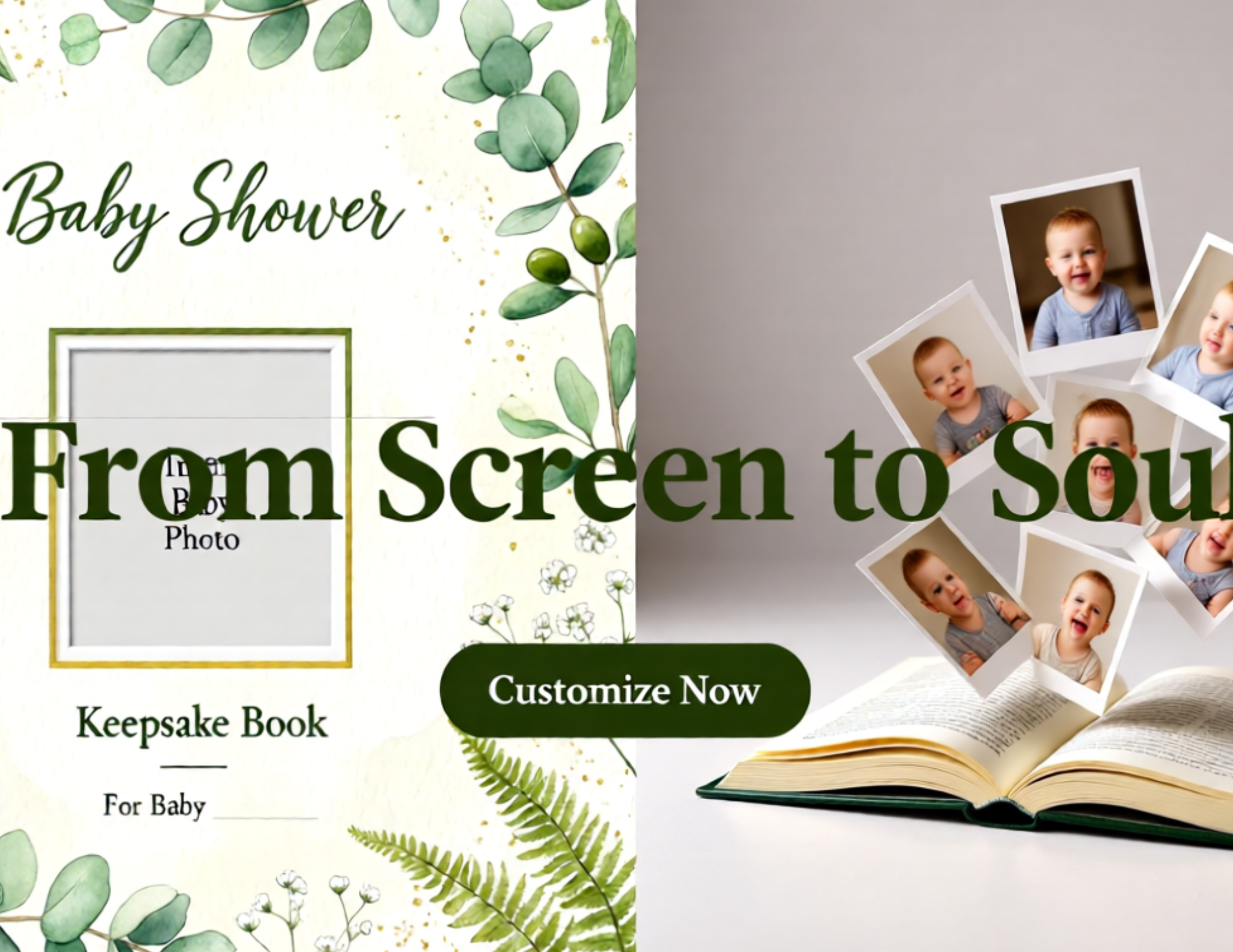 Custom Baby Shower Keepsake Photo Book | 24-Page 8x8 Hardcover Gift for Moms & Kids product thumbnail image Custom Baby Shower Keepsake Photo Book | 24-Page 8x8 Hardcover Gift for Moms & Kids product thumbnail image