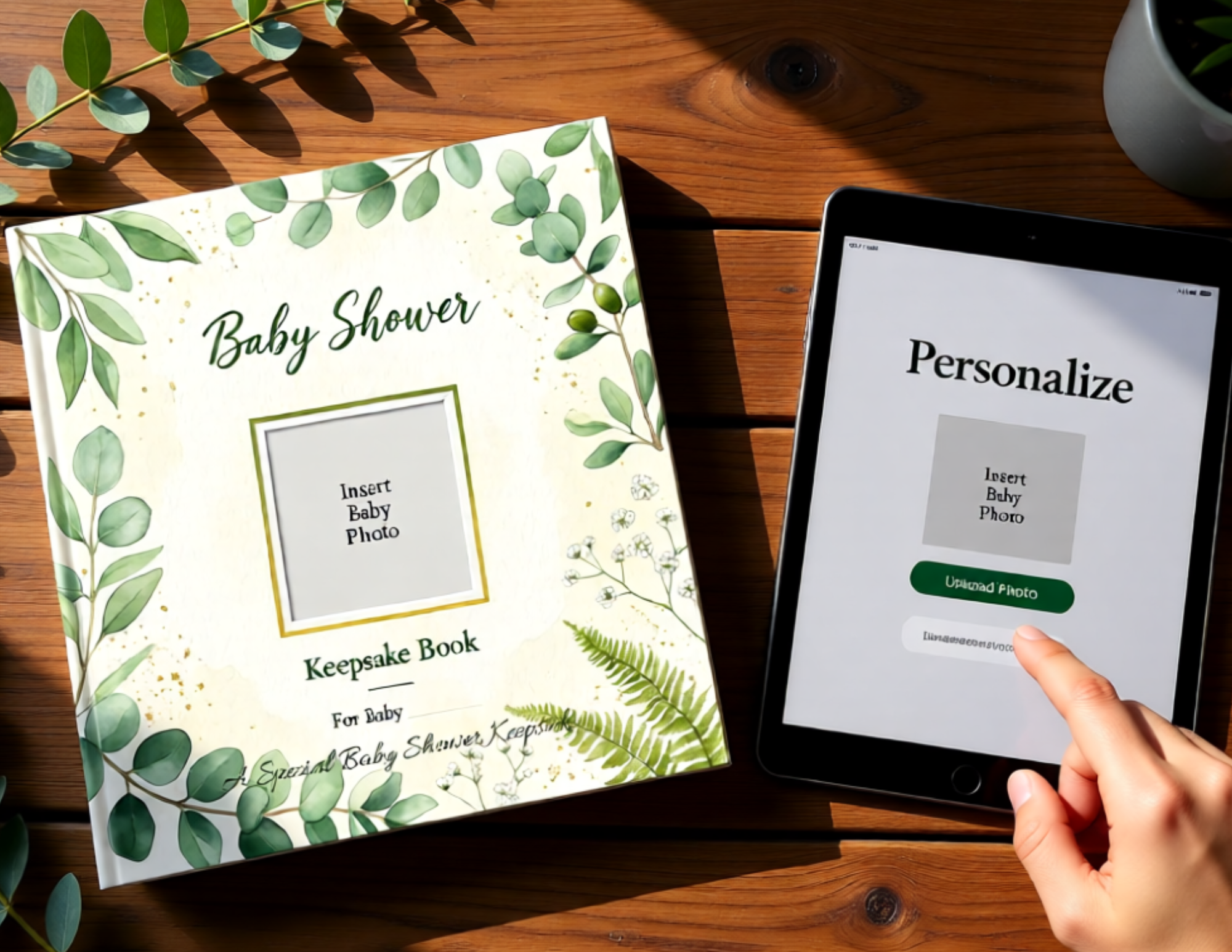 Custom Baby Shower Keepsake Photo Book | 24-Page 8x8 Hardcover Gift for Moms & Kids product thumbnail image Custom Baby Shower Keepsake Photo Book | 24-Page 8x8 Hardcover Gift for Moms & Kids product thumbnail image