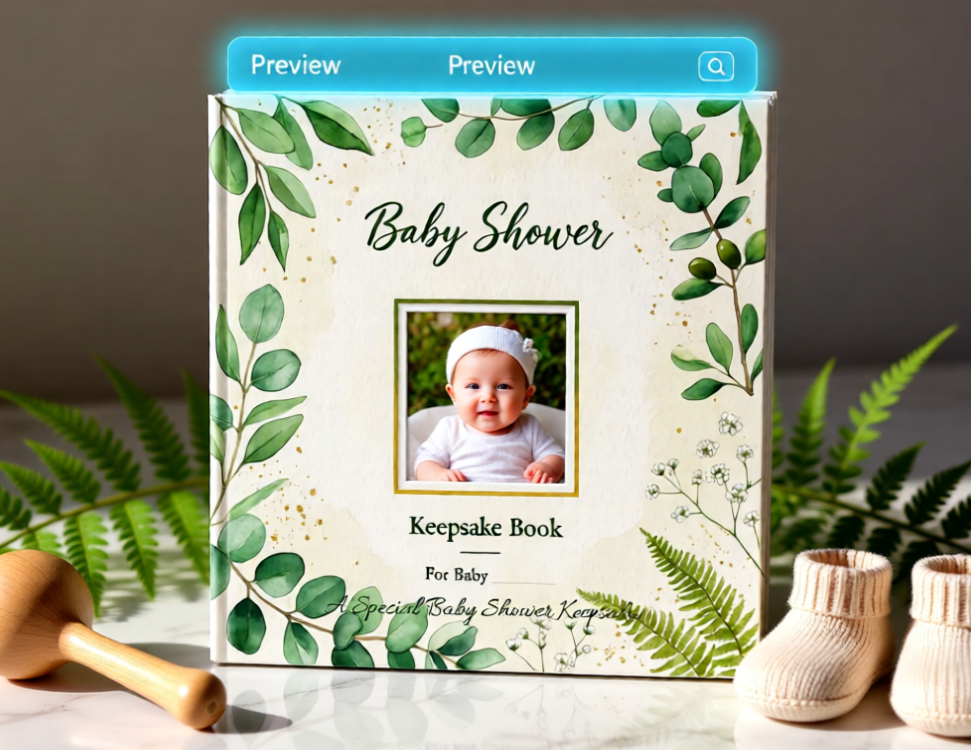 Custom Baby Shower Keepsake Photo Book | 24-Page 8x8 Hardcover Gift for Moms & Kids product thumbnail image Custom Baby Shower Keepsake Photo Book | 24-Page 8x8 Hardcover Gift for Moms & Kids product thumbnail image