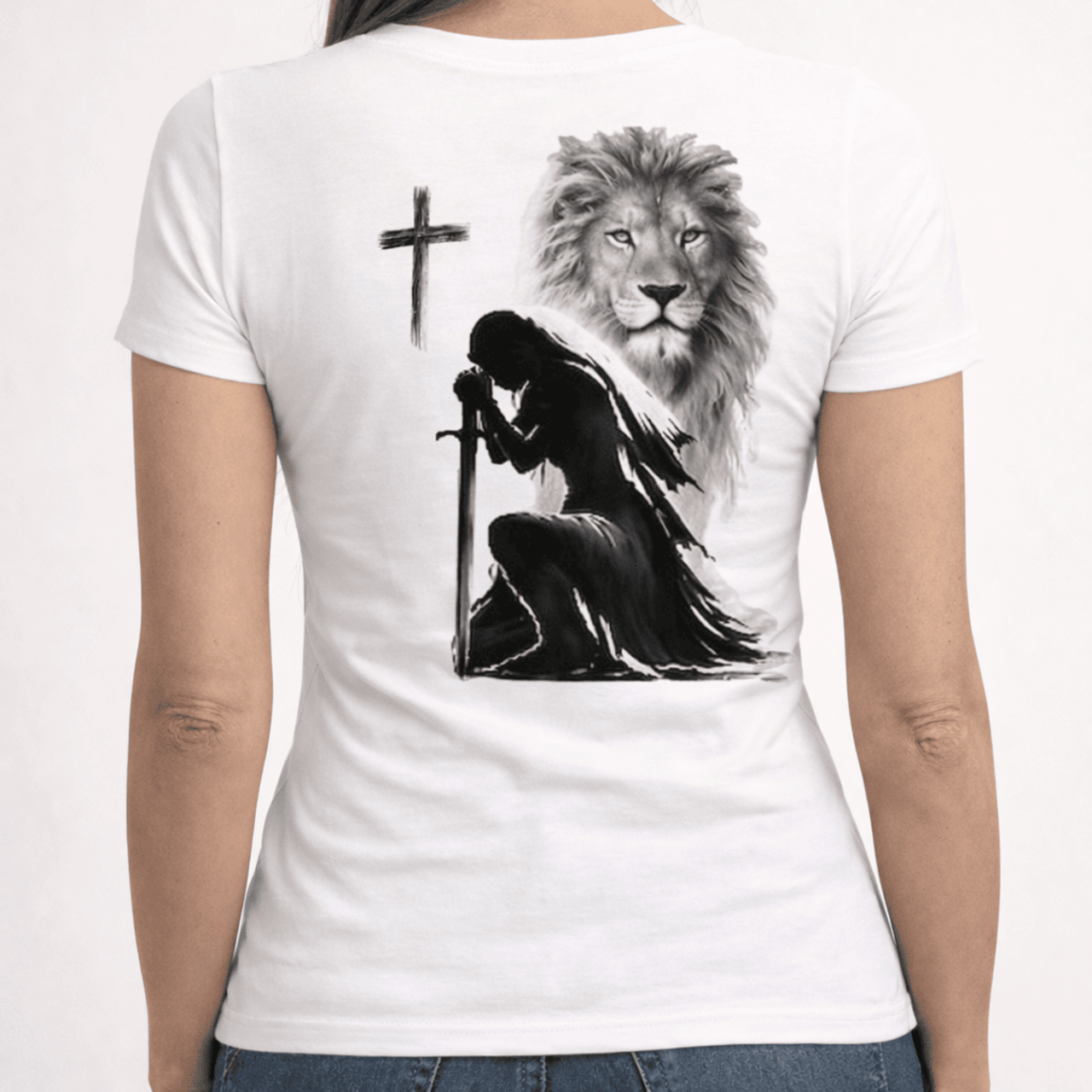 The Lion Within - Ladies' V-Neck T-Shirt product thumbnail image