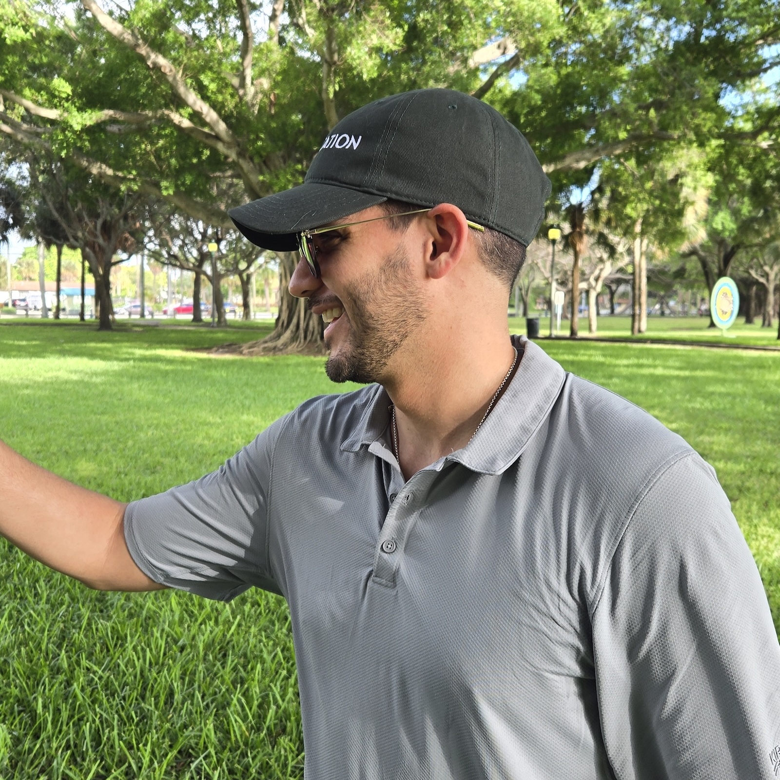 On Vacation Baseball Cap — Embroidered product thumbnail image