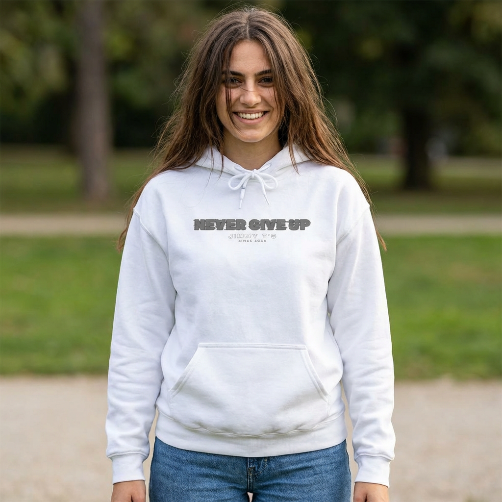 Jimmy T's Apparel Never Give Up Fade Unisex Heavy Blend™ Hooded Sweatshirt