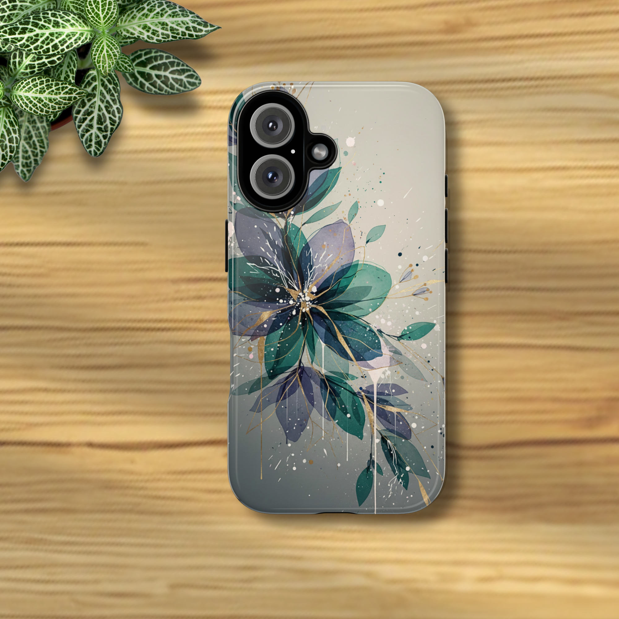 Modern Botanical Phone Case – Abstract Floral Tough Cover product thumbnail image