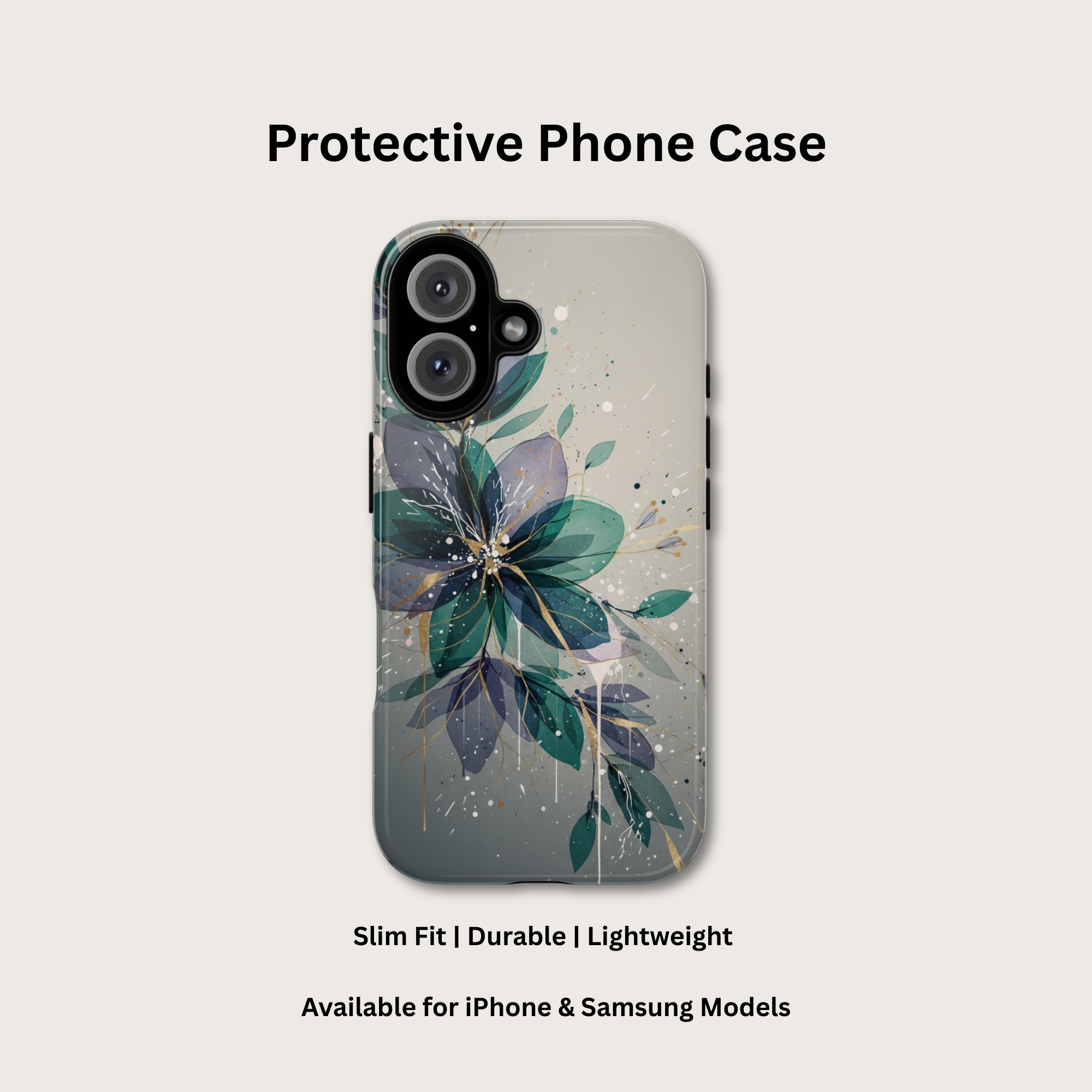 Modern Botanical Phone Case – Abstract Floral Tough Cover product thumbnail image Modern Botanical Phone Case – Abstract Floral Tough Cover product thumbnail image