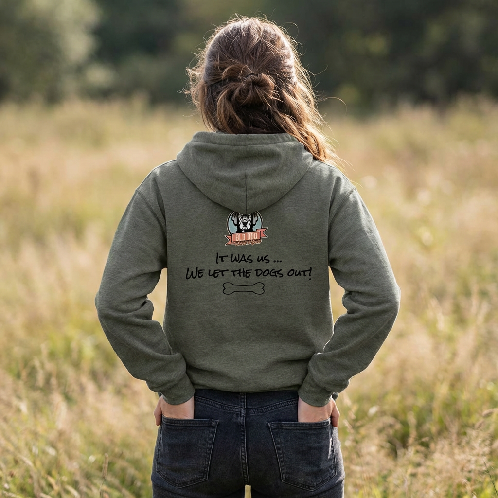 Men's Fleece Hoodie (We Smoke We Rub) with Small Chest Logo and American Flag Sleeve