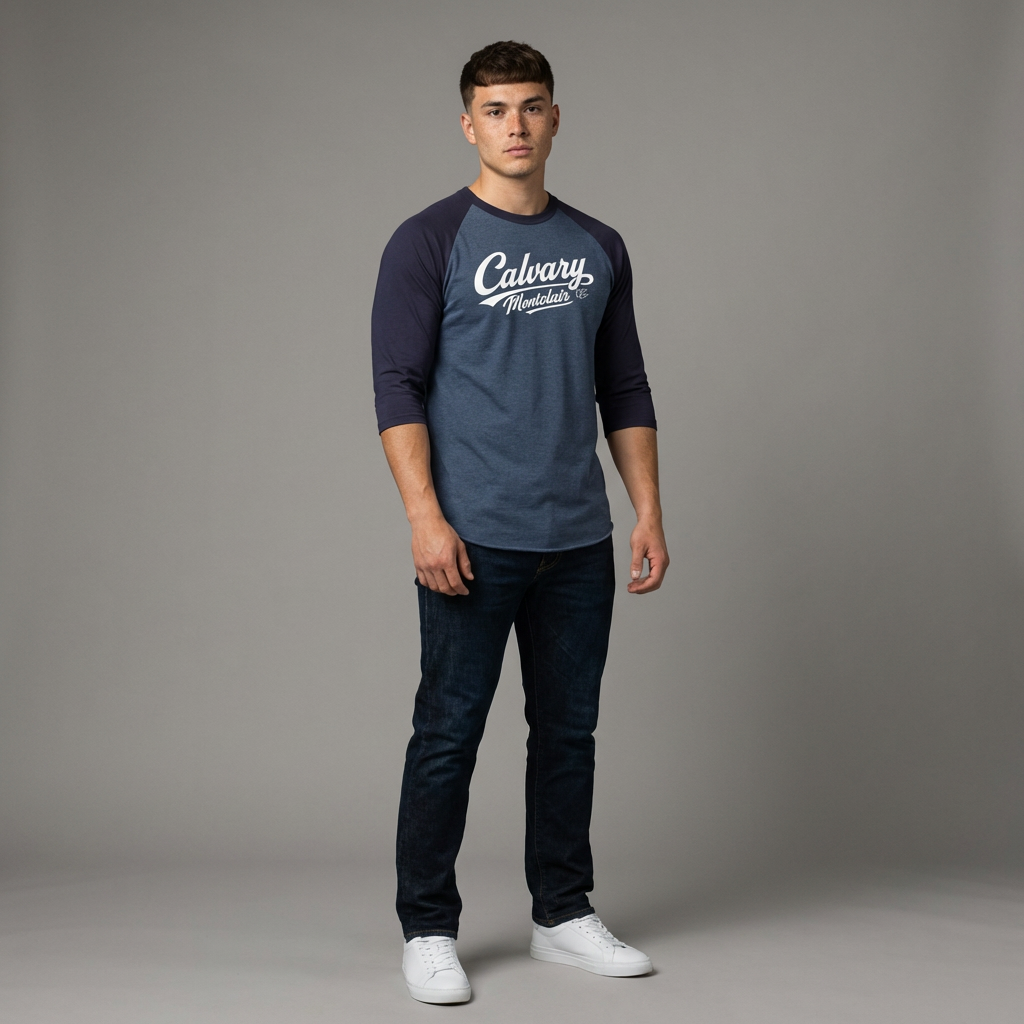 CM Unisex Three-Quarter Sleeve Tee — Team Calvary Montclair Collection