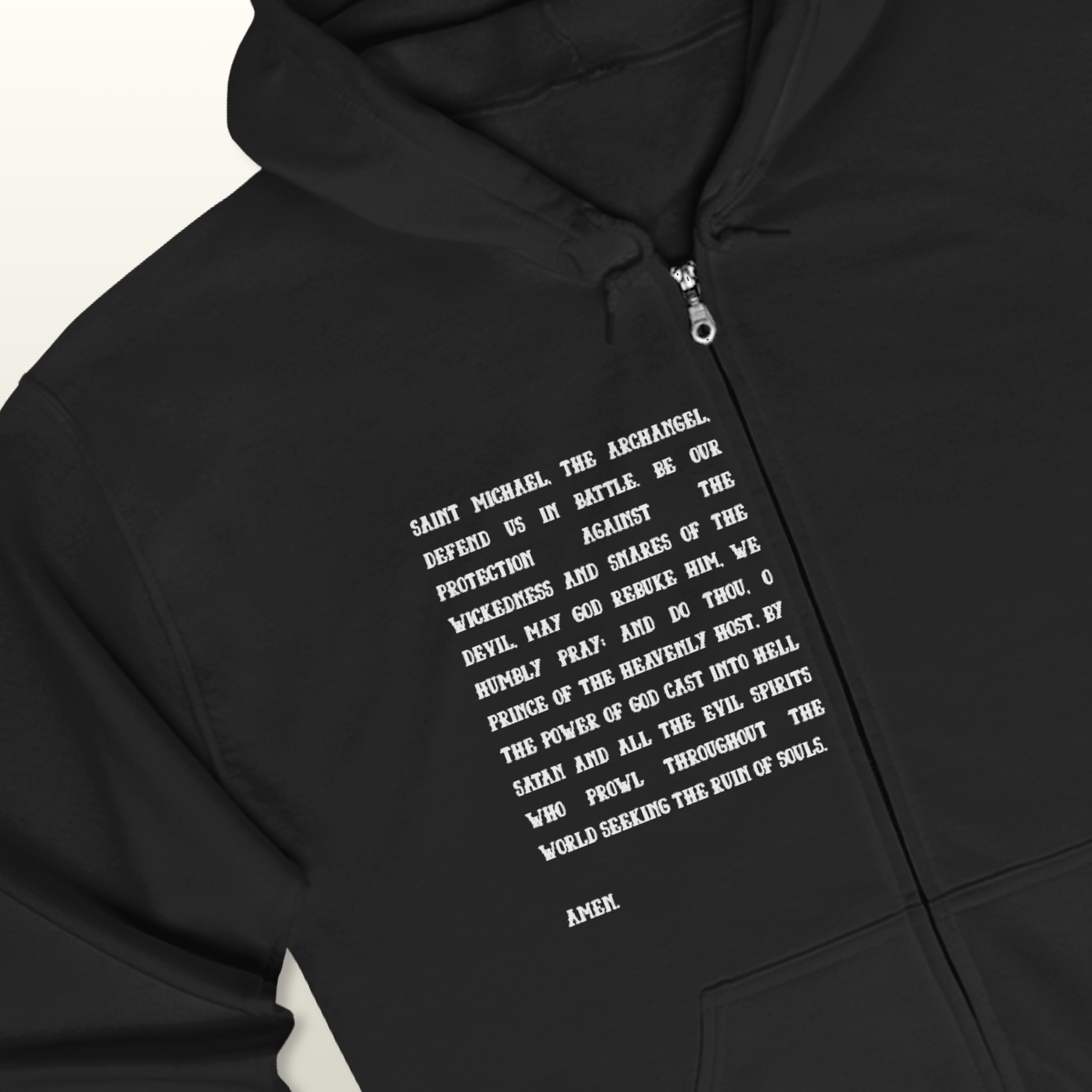 Saint Michael the Archangel: Full Zip Heavy Blend Hoodie product thumbnail image