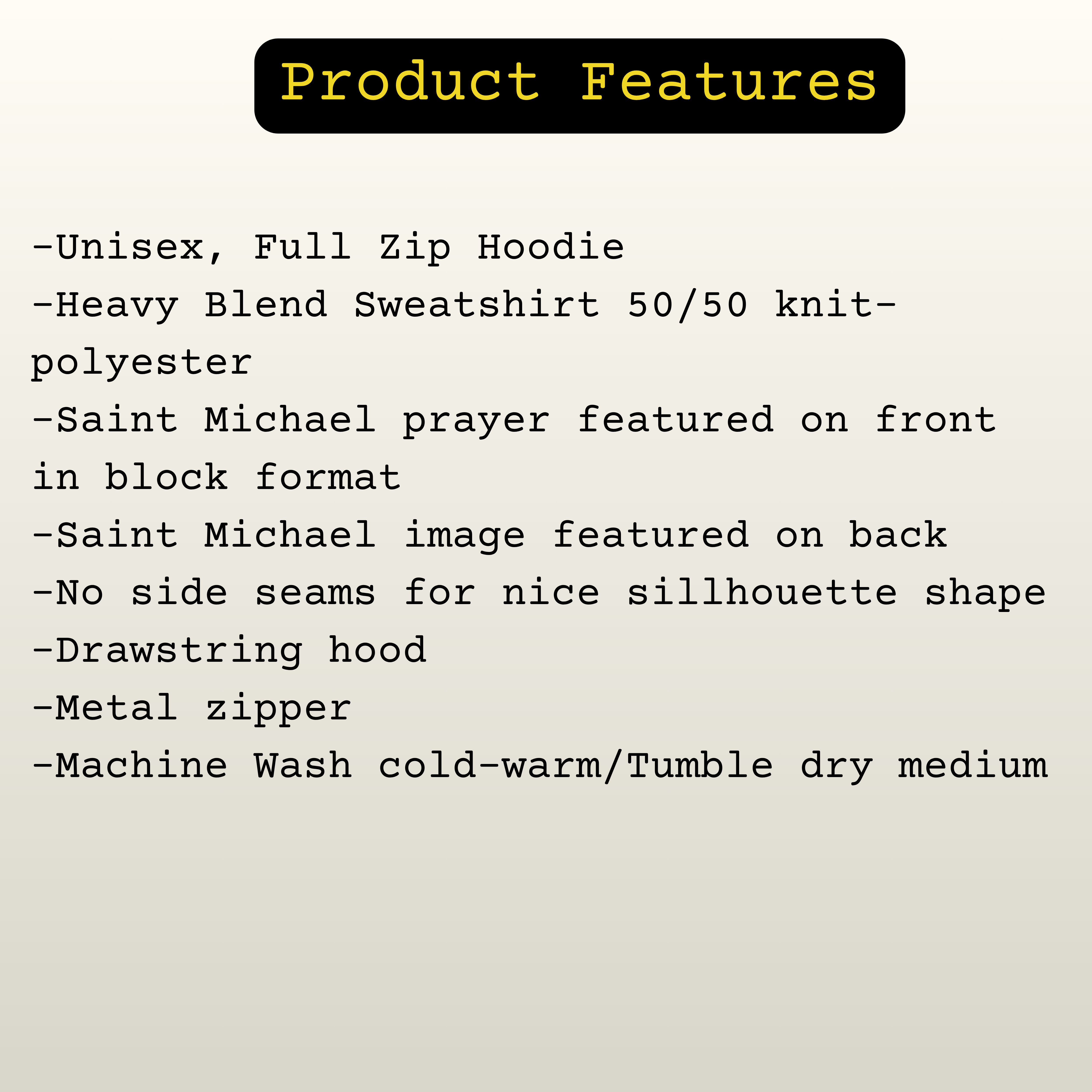 Saint Michael the Archangel: Full Zip Heavy Blend Hoodie product thumbnail image