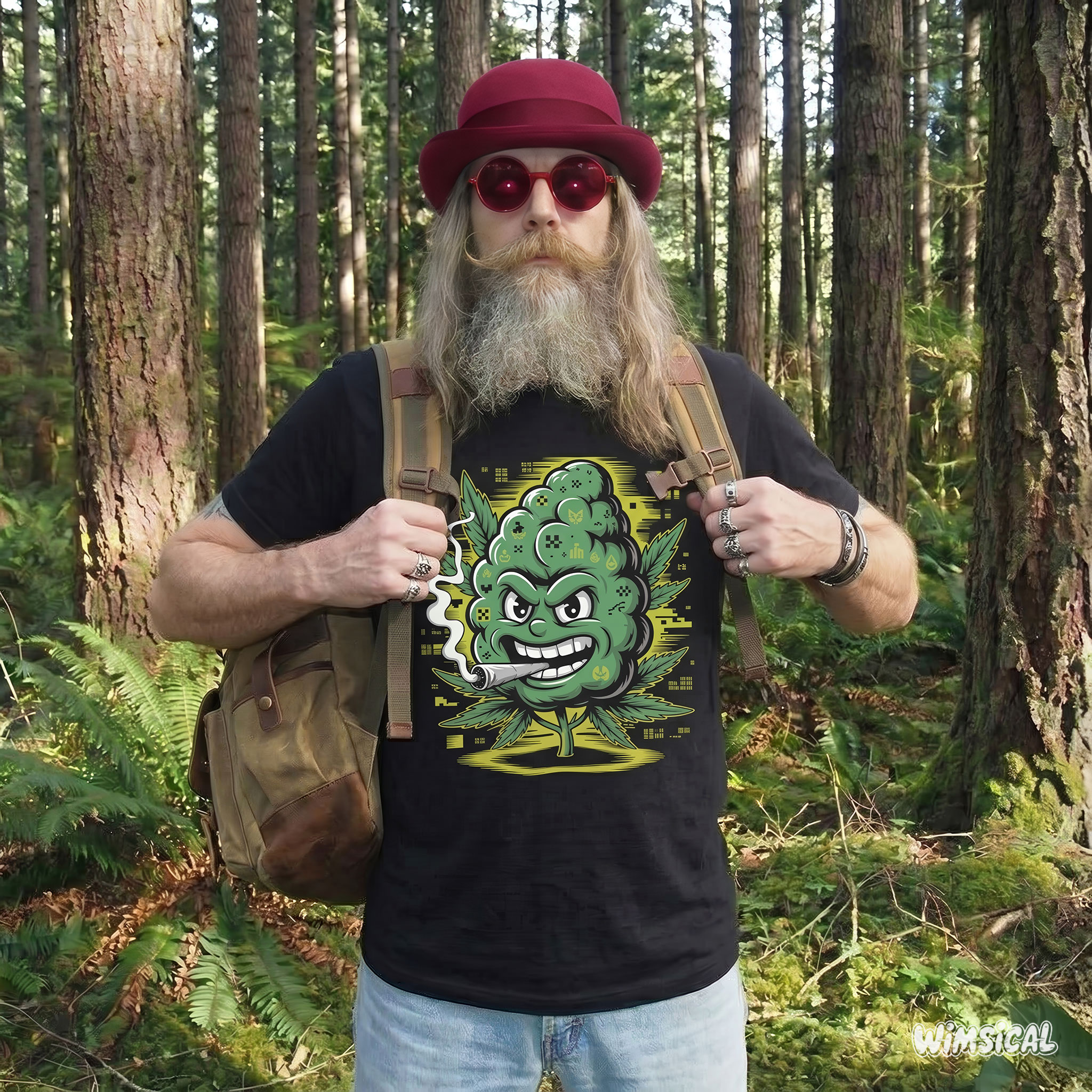 Corrupted Kush – Glitch Bud Streetwear Unisex T-Shirt product thumbnail image