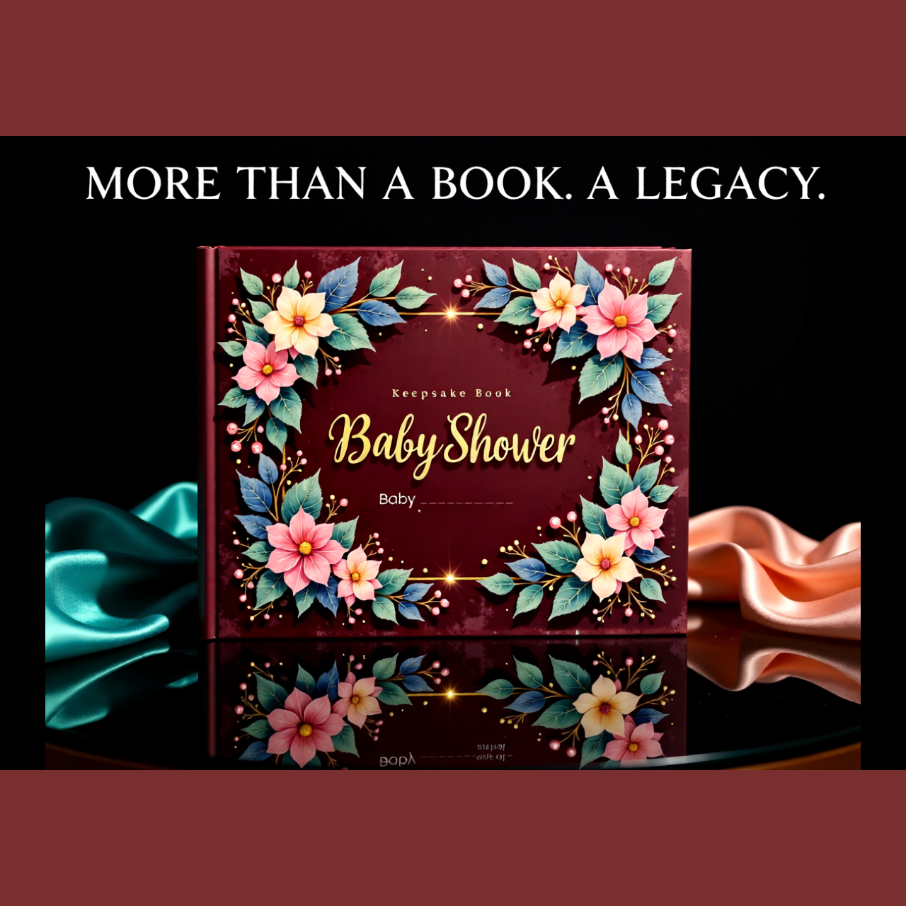 Personalized Baby Shower Keepsake Photo Book | Unique 11.5 X 8 Gift for Moms &amp; Kids | 24 Pages to Fill At Your Own Pace