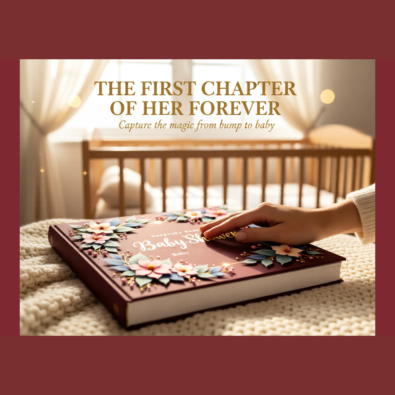 Personalized Baby Shower Keepsake Photo Book | Unique 11.5 X 8 Gift for Moms &amp; Kids | 24 Pages to Fill At Your Own Pace product thumbnail image