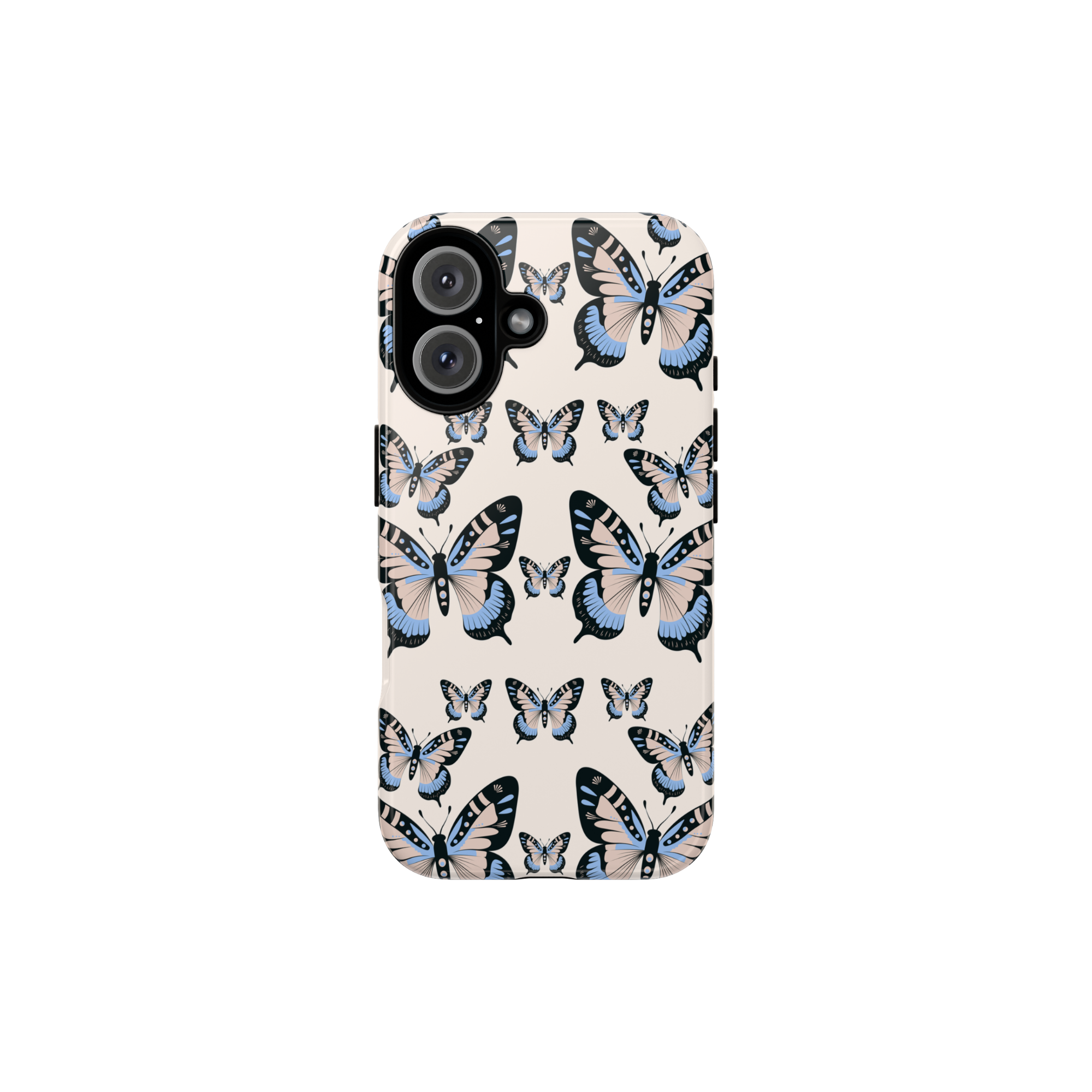 Butterfly Pattern Phone Case — Soft Aesthetic Tough Cover