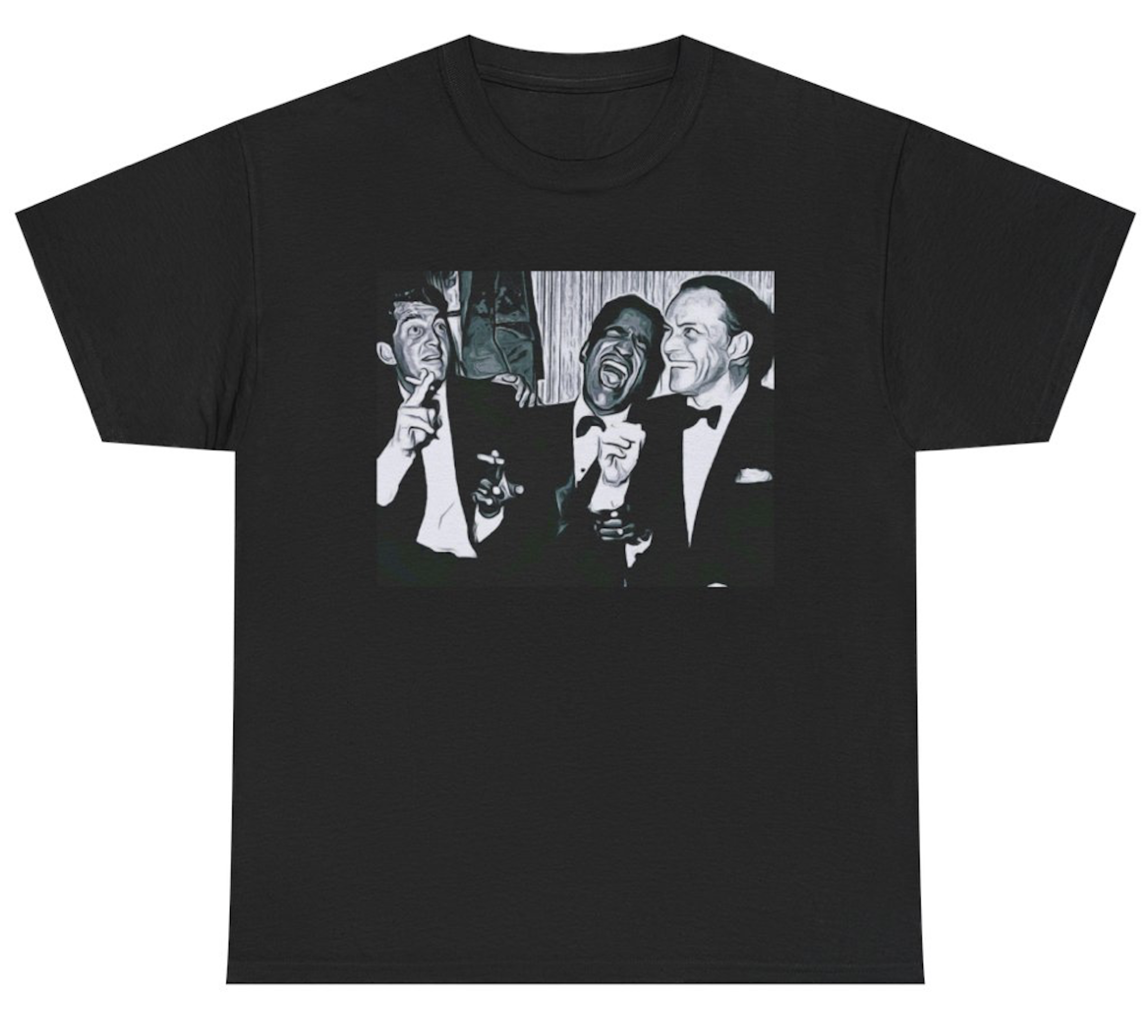 The RAT PACK - Frank Sinatra Dino & Sammy Davis Jr Limited Edition tshirt product thumbnail image The RAT PACK - Frank Sinatra Dino & Sammy Davis Jr Limited Edition tshirt product thumbnail image